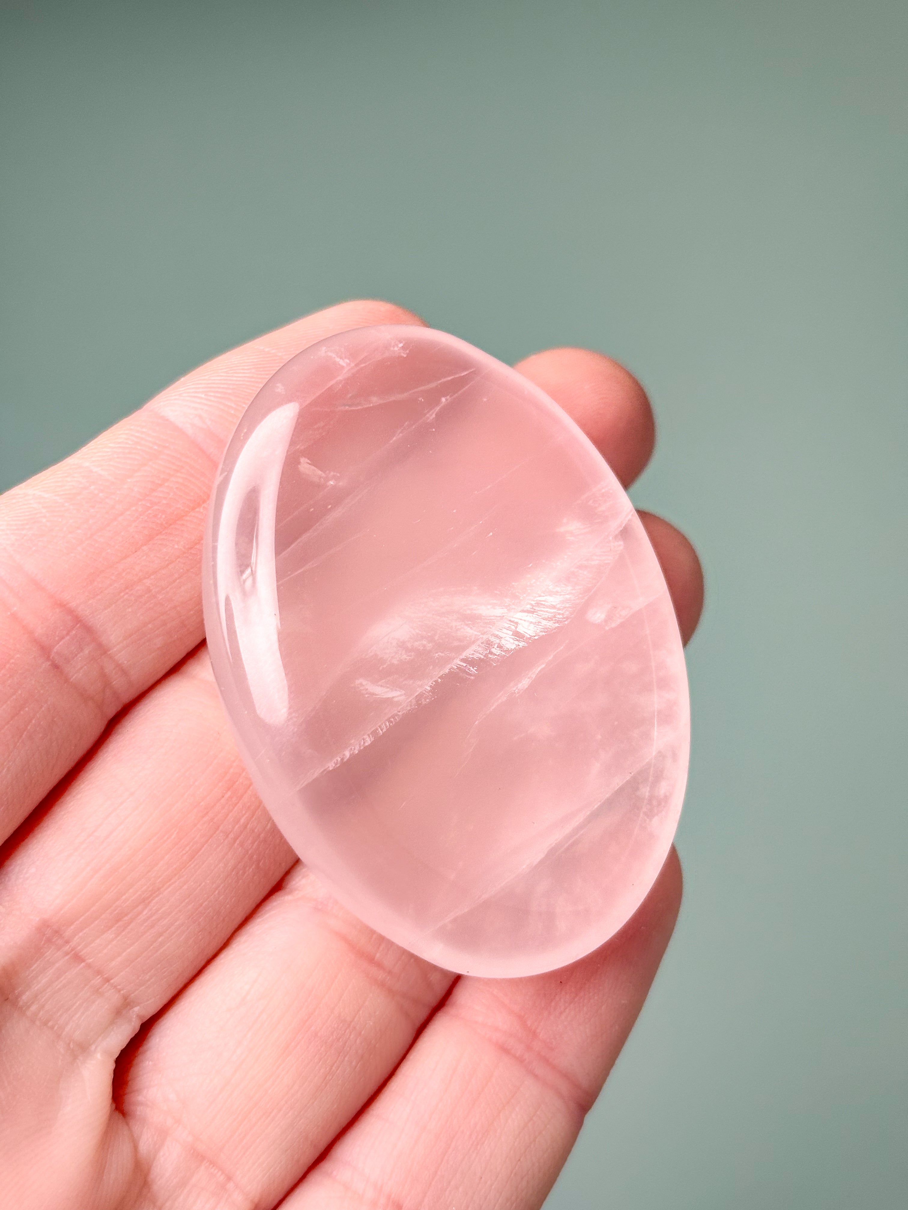 Rosakvarts Palmstone (Nr. 16) Eksklusiv Kvalitet