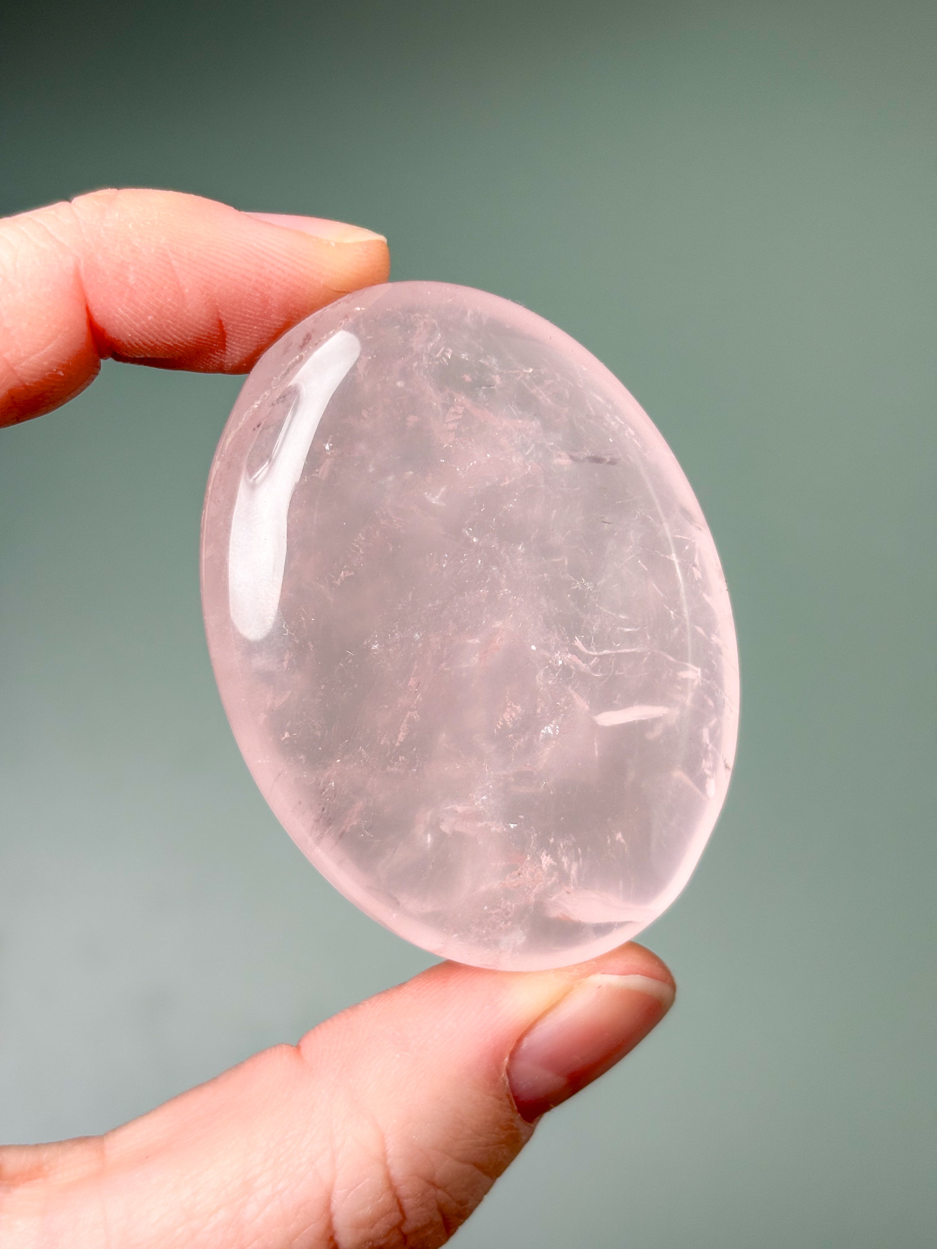 Rosakvarts Palmstone (Nr. 17) Eksklusiv Kvalitet