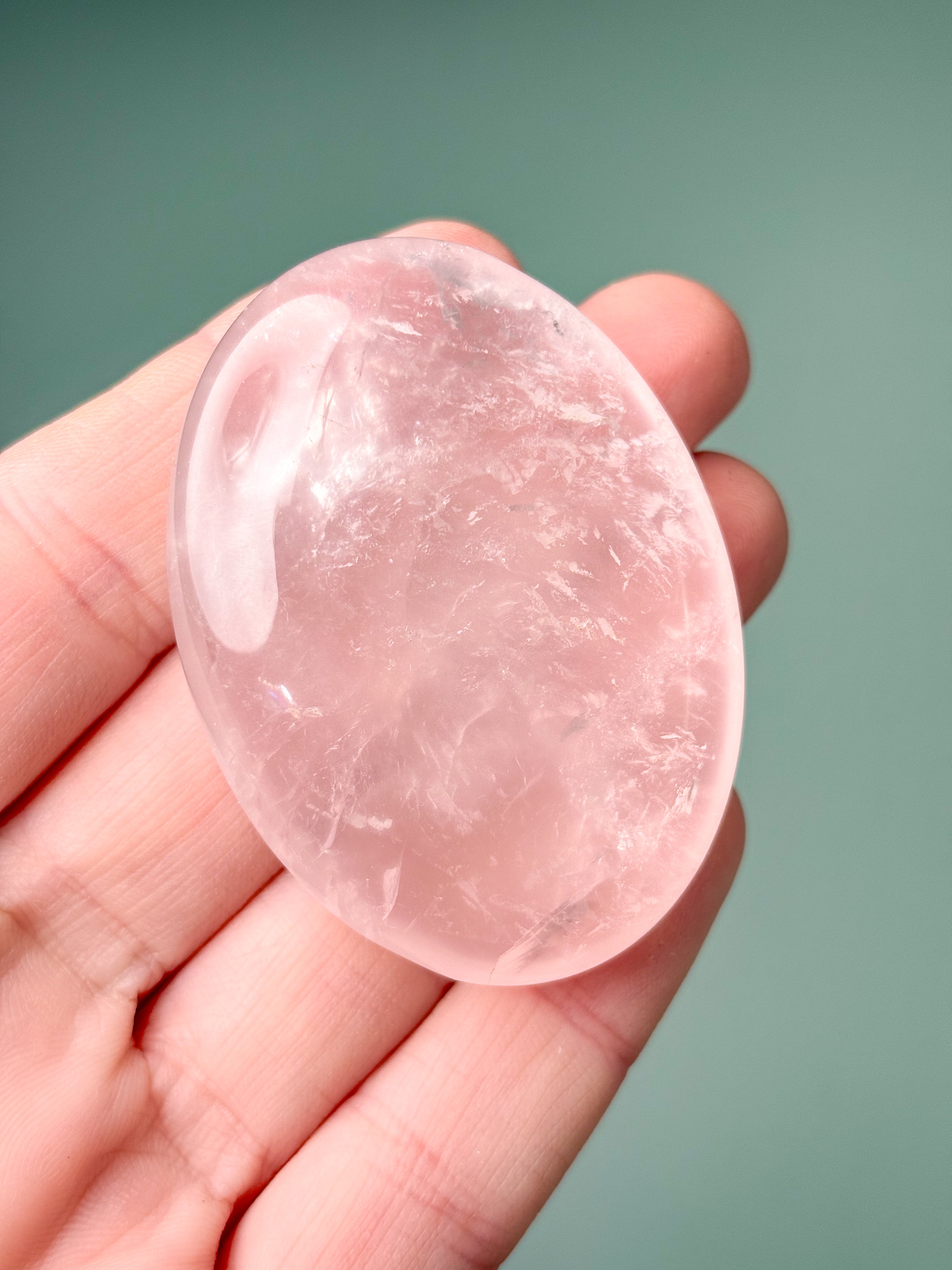 Rosakvarts Palmstone (Nr. 17) Eksklusiv Kvalitet