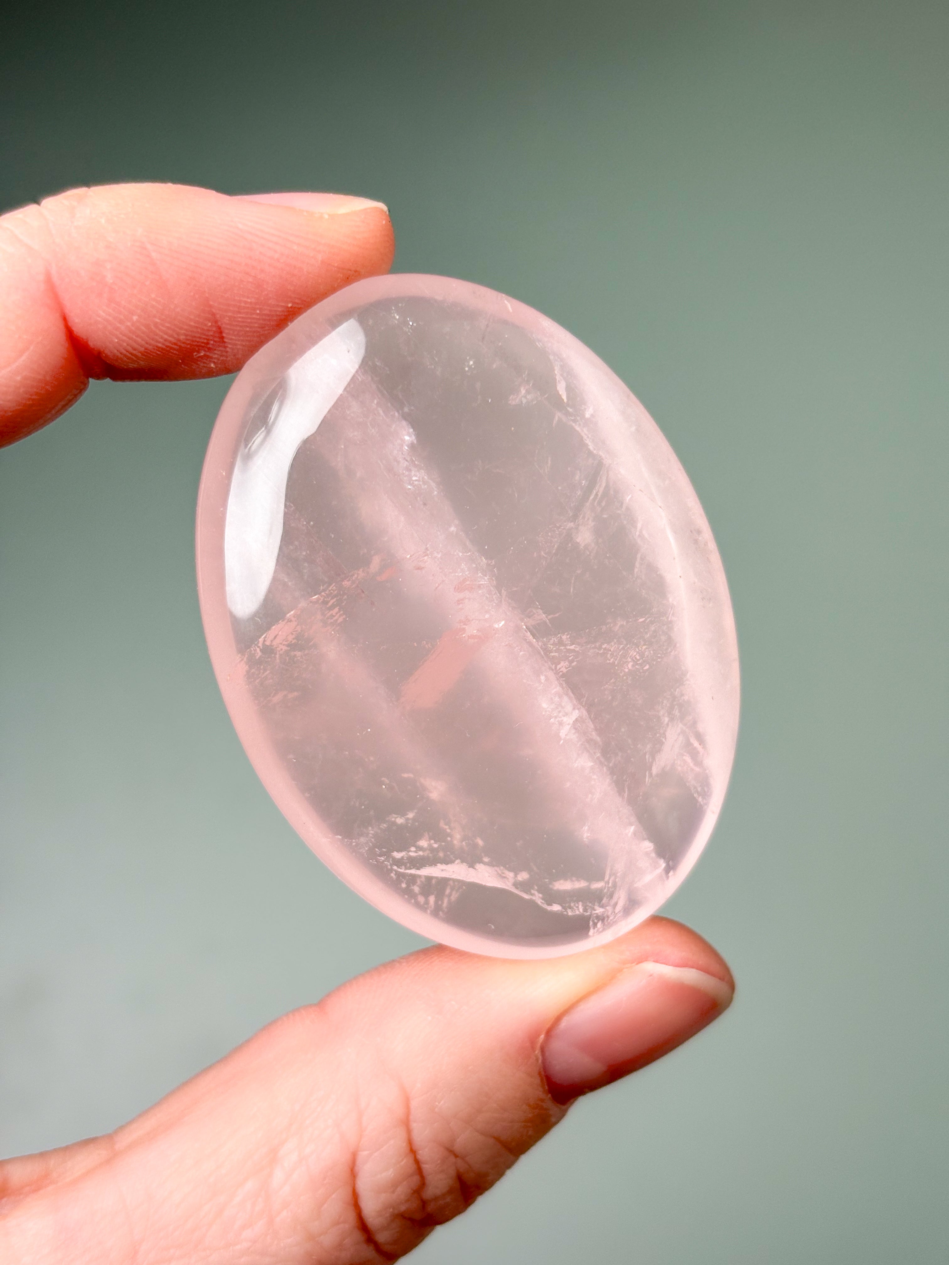 Rosakvarts Palmstone (Nr. 21) Eksklusiv Kvalitet