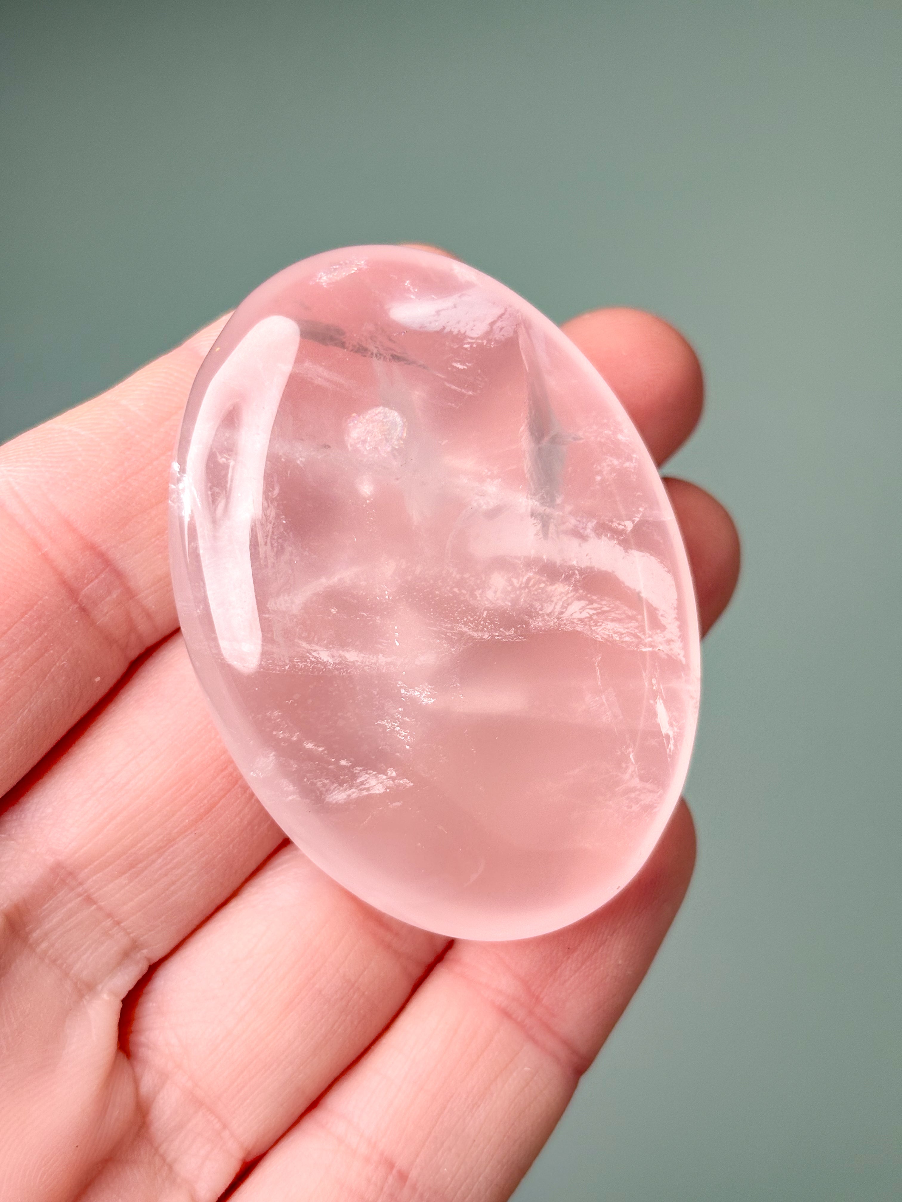 Rosakvarts Palmstone (Nr. 22) Eksklusiv Kvalitet