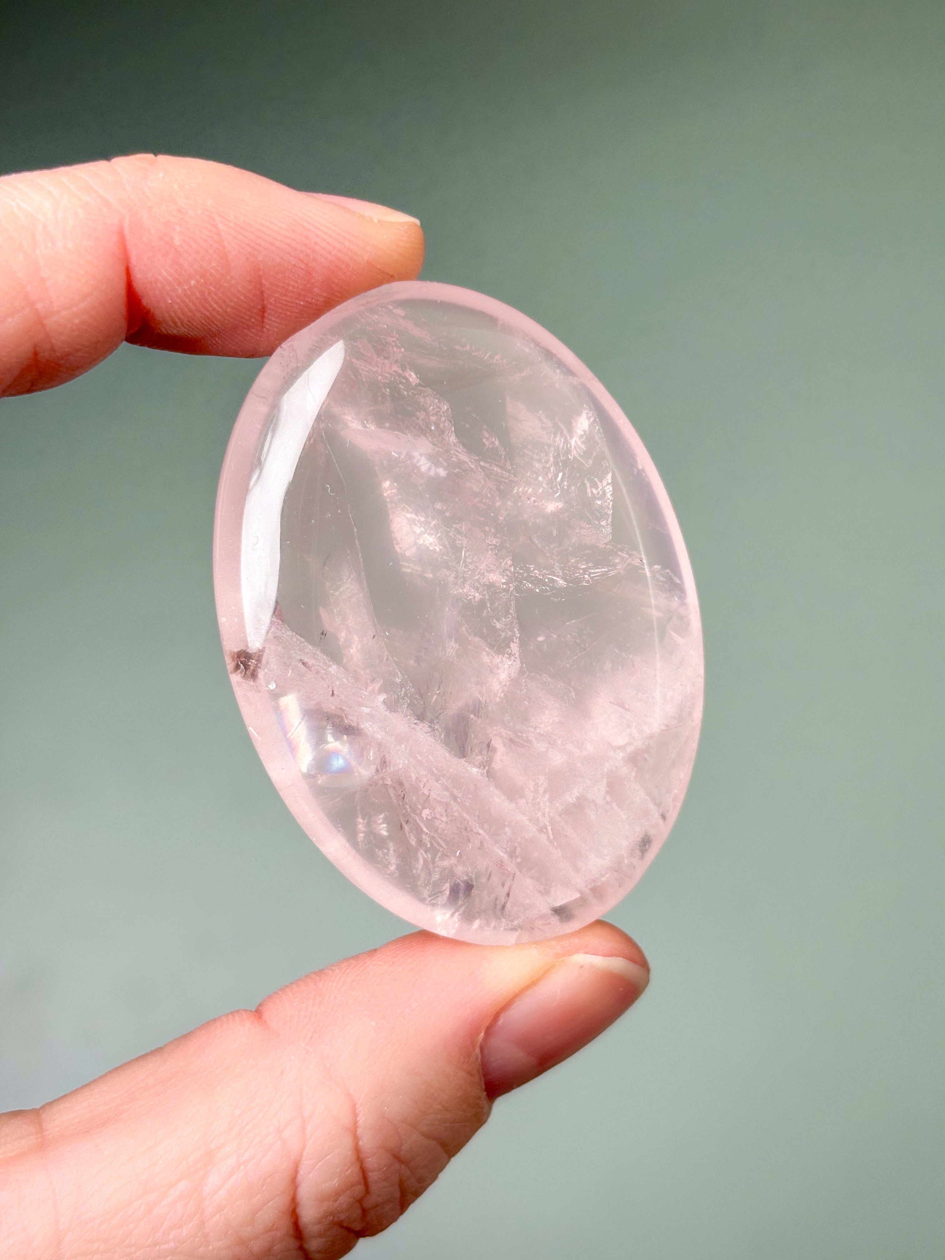 Rosakvarts Palmstone (Nr. 23) Eksklusiv Kvalitet