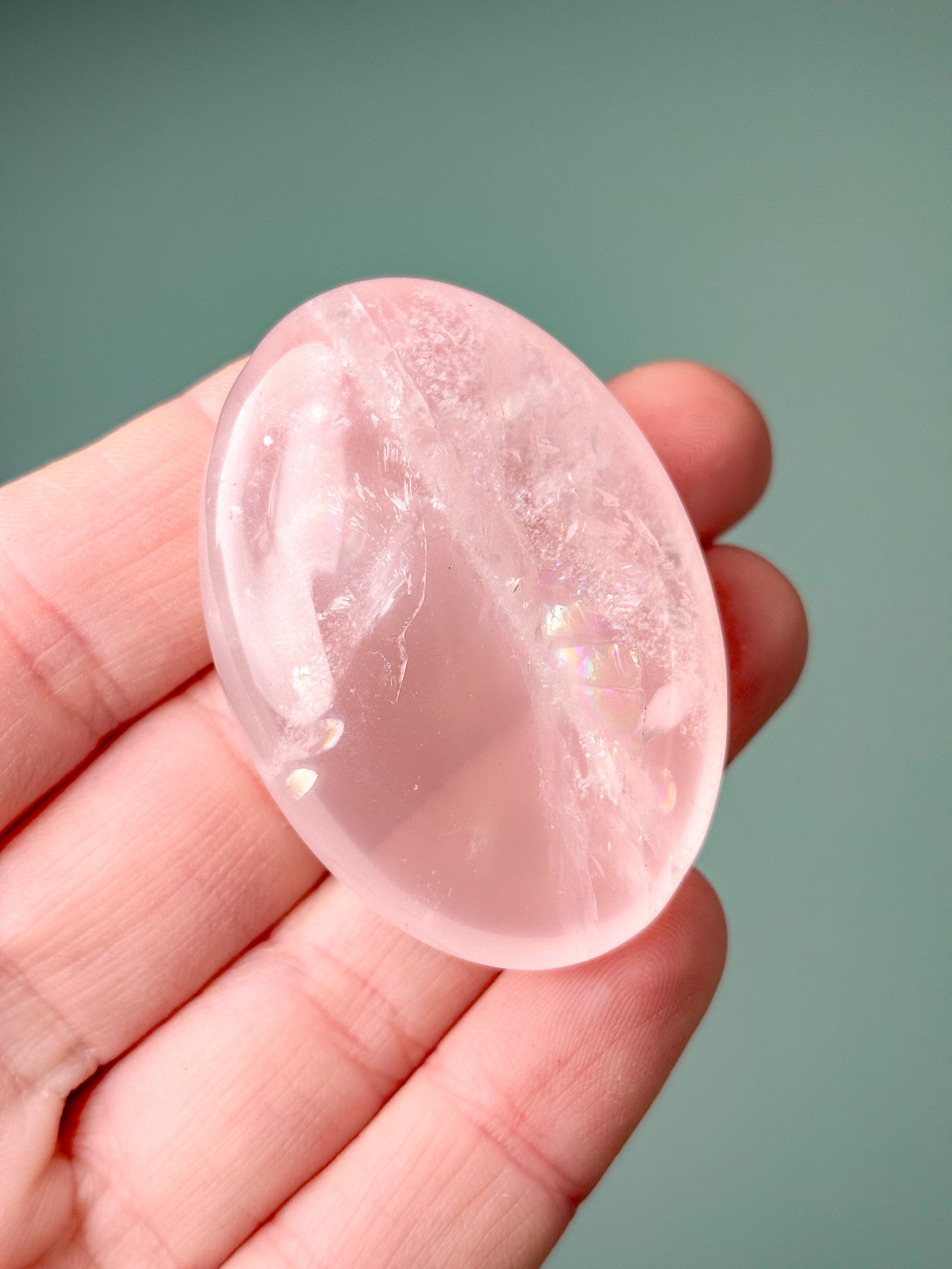 Rosakvarts Palmstone (Nr. 24) Eksklusiv Kvalitet