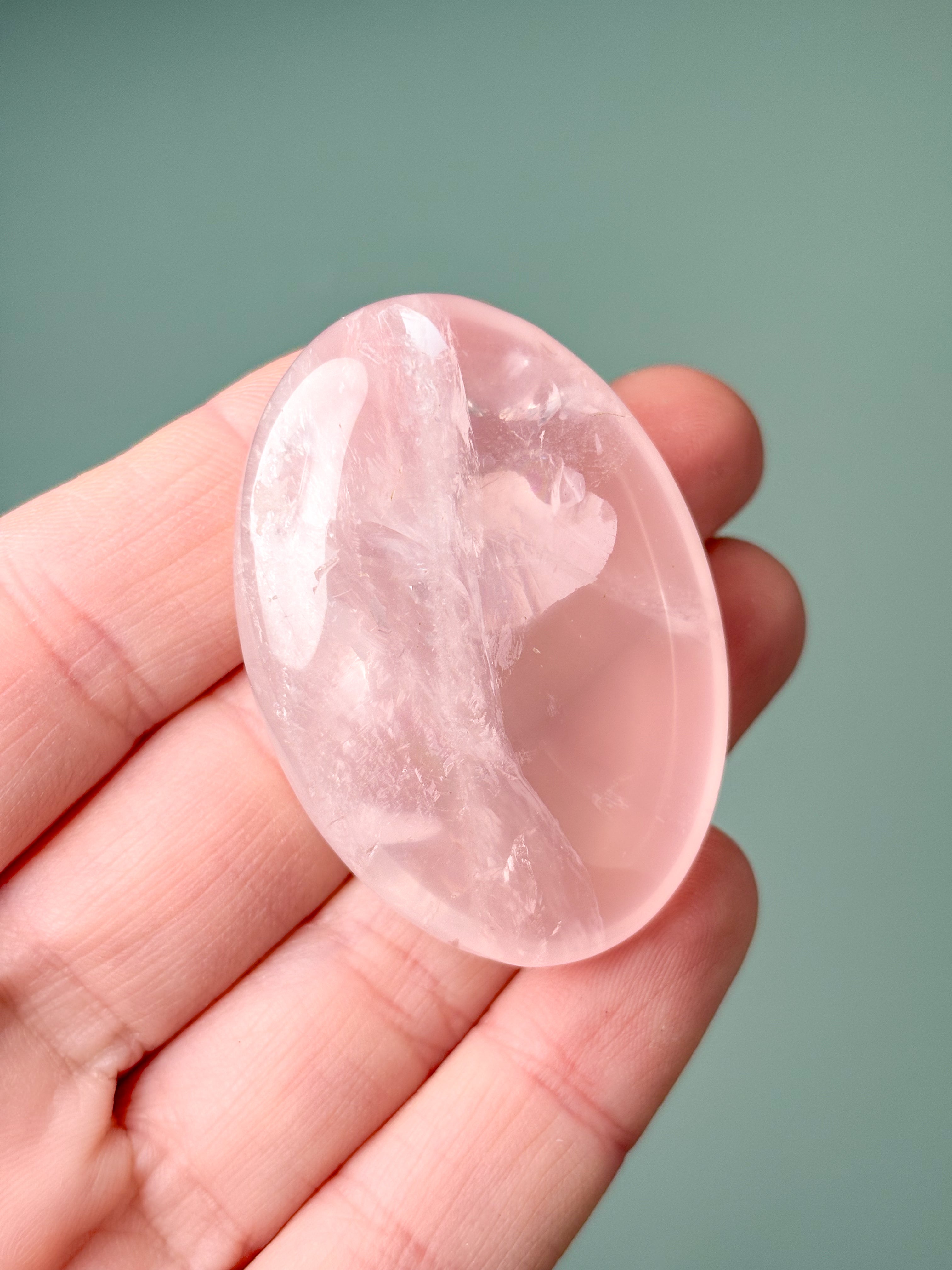 Rosakvarts Palmstone (Nr. 24) Eksklusiv Kvalitet