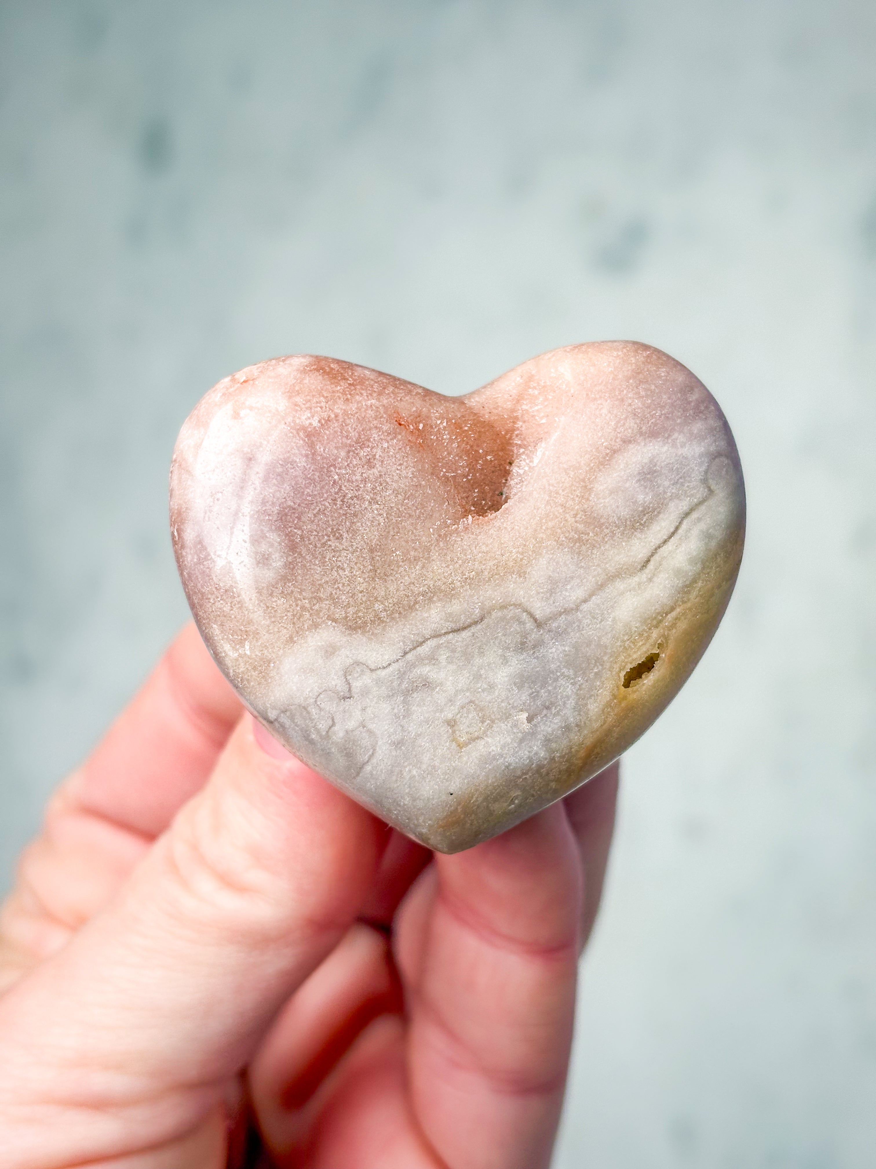 Pink Ametyst Hjerte (Nr. 9)