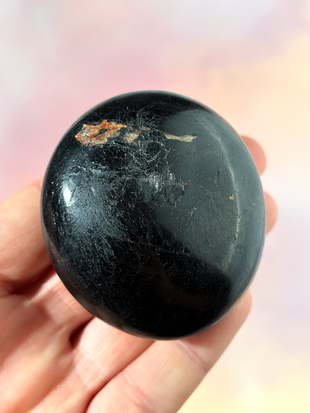 Sort Turmalin Palmstone (Nr. 1)
