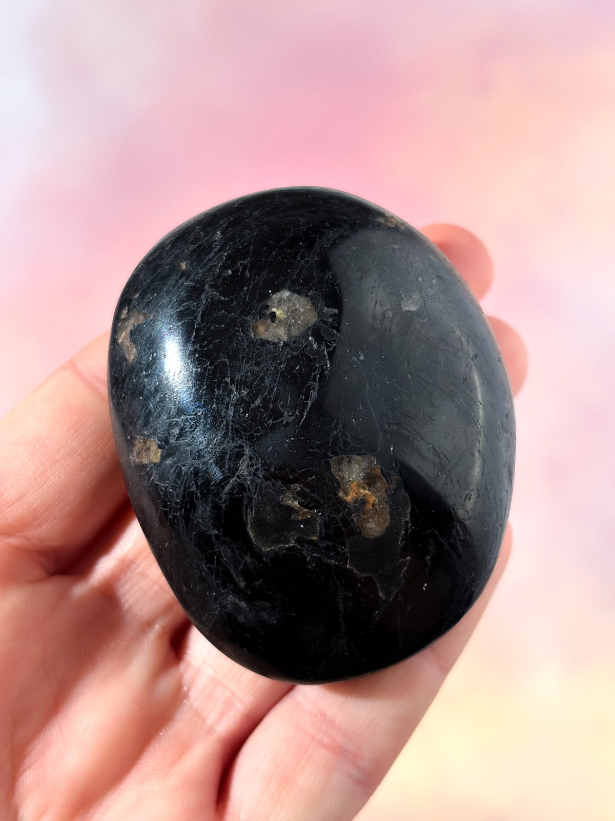 Sort Turmalin Palmstone (Nr. 5)