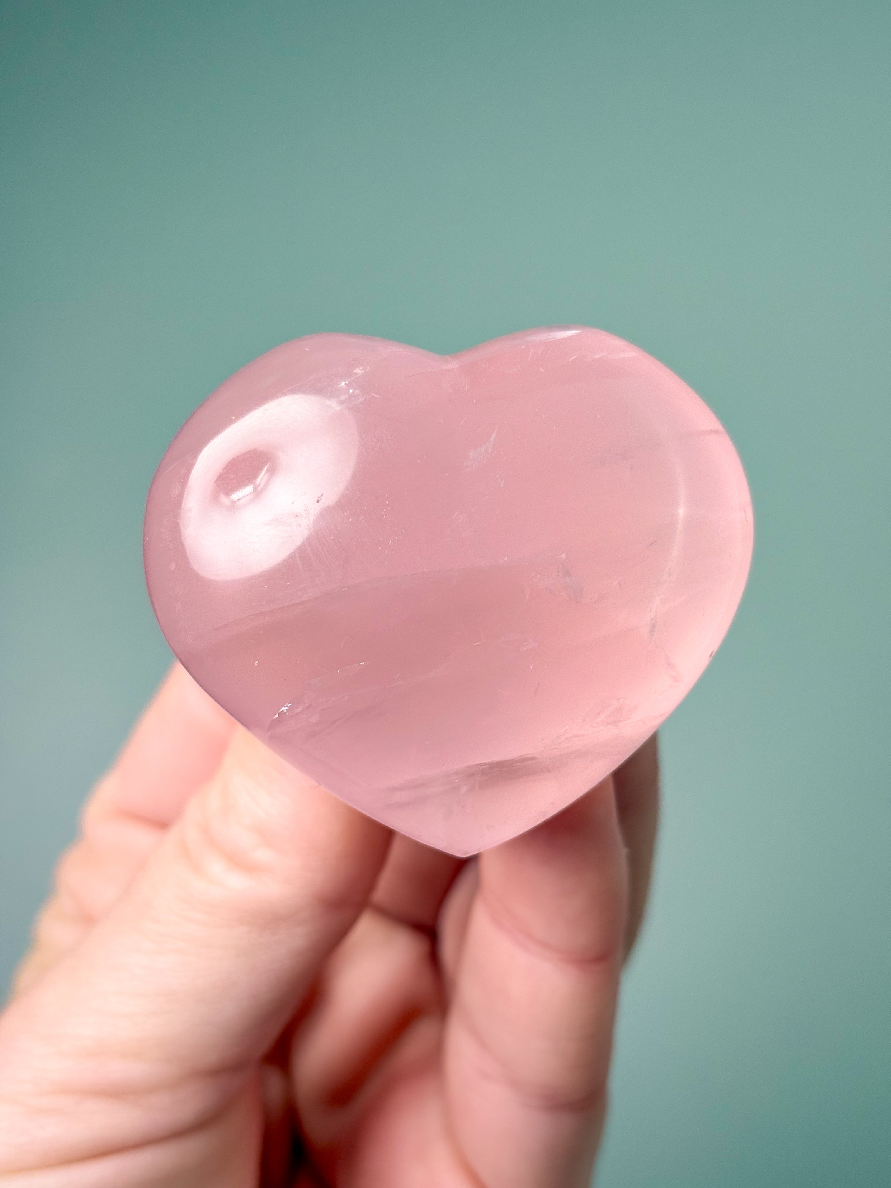 Rosakvarts Hjerte (Nr. 8) Eksklusiv Kvalitet