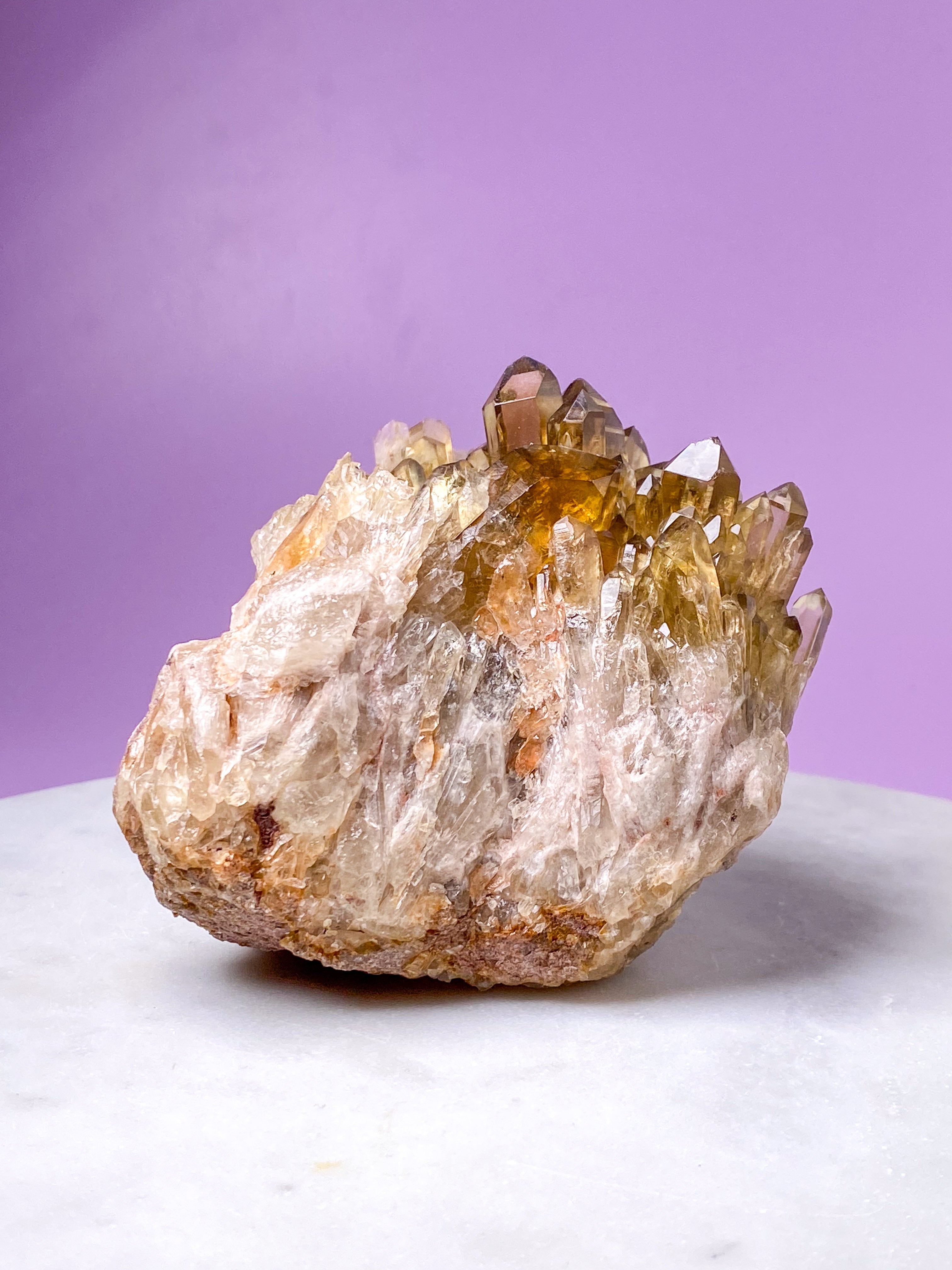 Kæmpe Kundalini Citrin Klynge (Nr. 1)