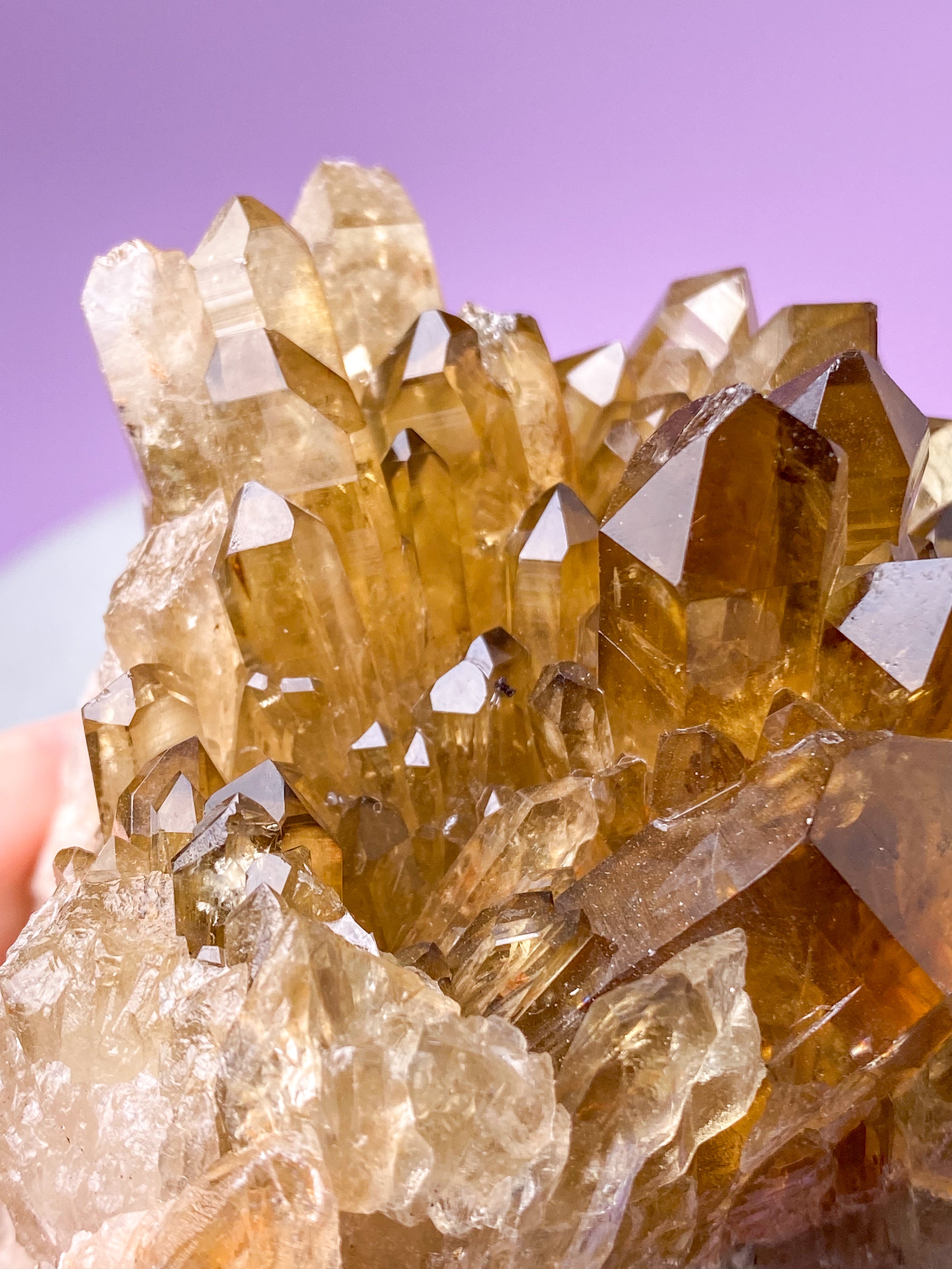 Kæmpe Kundalini Citrin Klynge (Nr. 1)