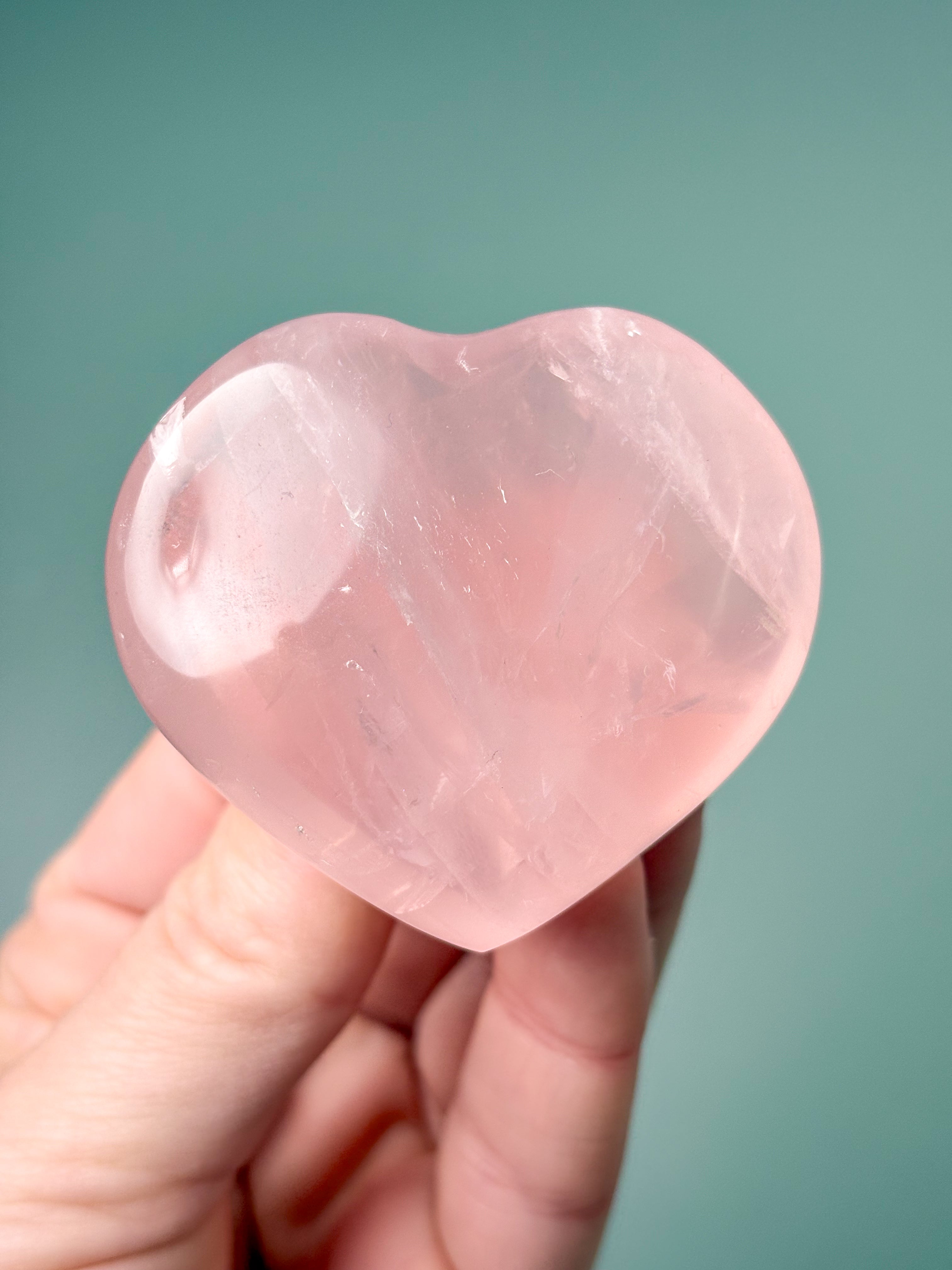 Rosakvarts Hjerte (Nr. 12) Eksklusiv Kvalitet