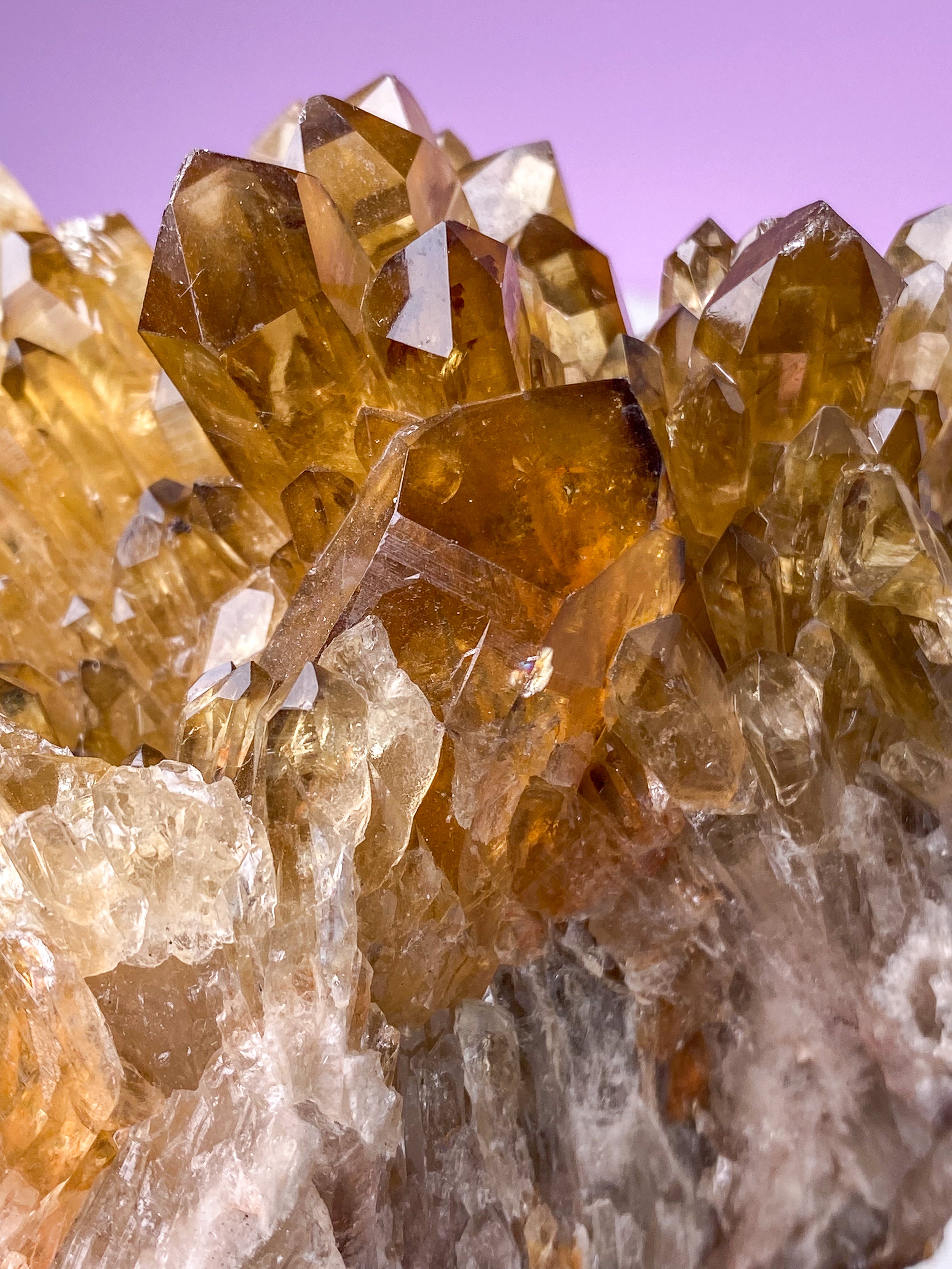 Kæmpe Kundalini Citrin Klynge (Nr. 1)