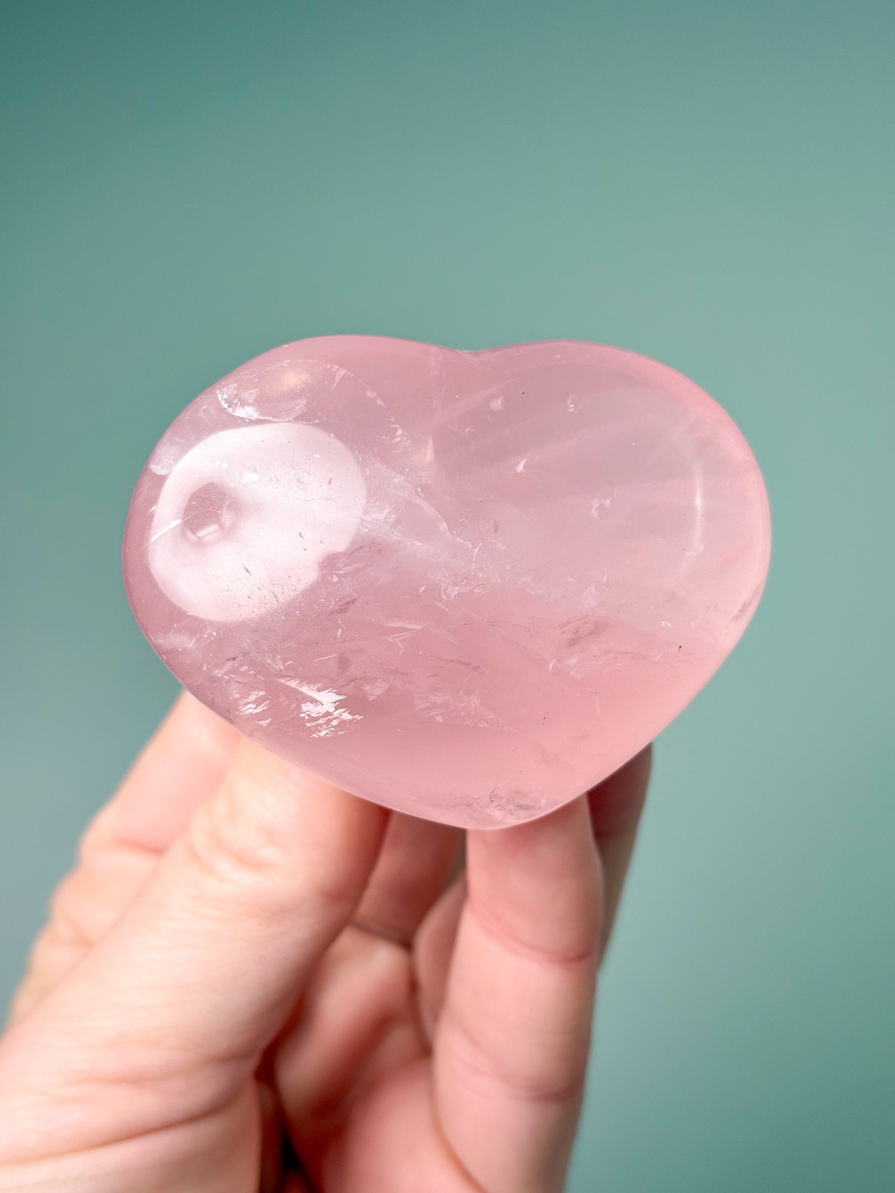 Rosakvarts Hjerte (Nr. 13) Eksklusiv Kvalitet