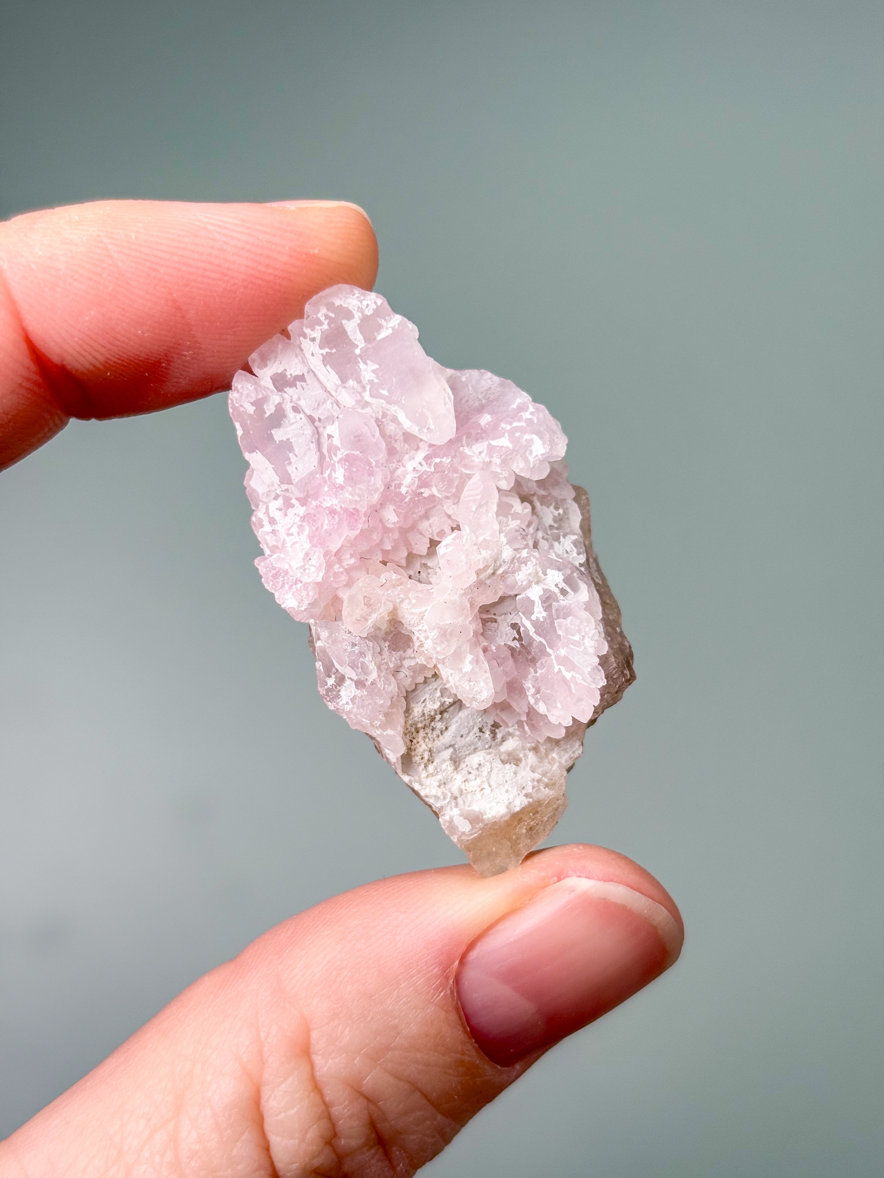 Krystalliseret Rosakvarts Eksklusiv Kvalitet (Nr. 1)