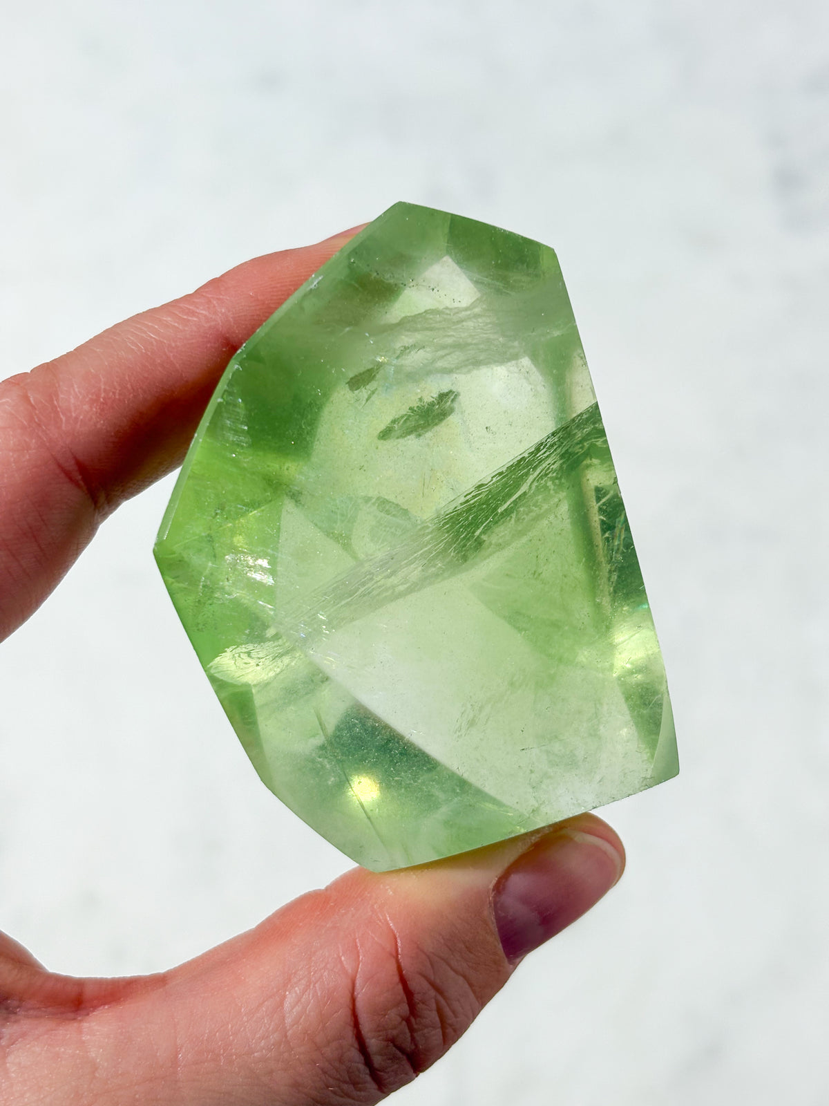 Green Apple Fluorit Freeform (Nr. 1)