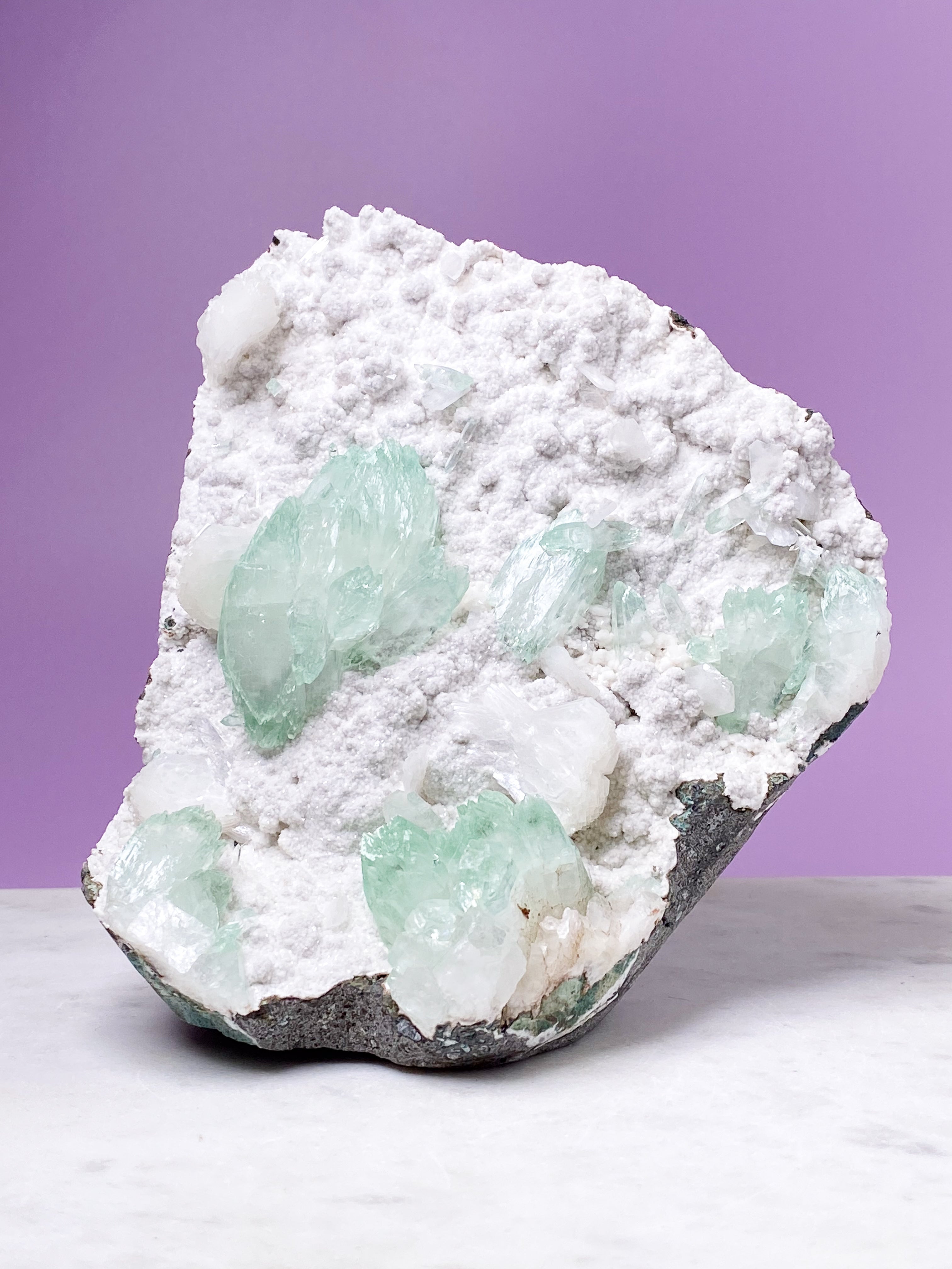 Grönt apofyllitkluster (nr 38)