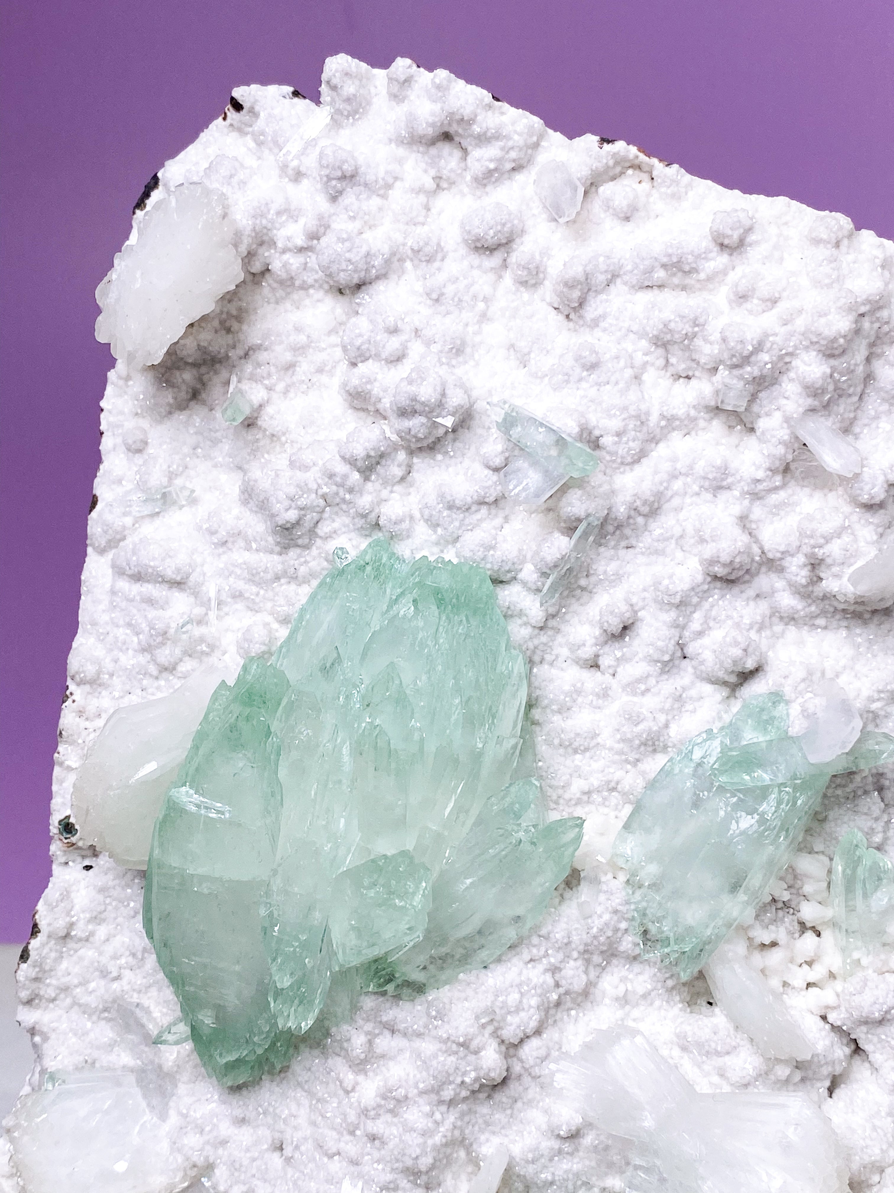 Grönt apofyllitkluster (nr 38)