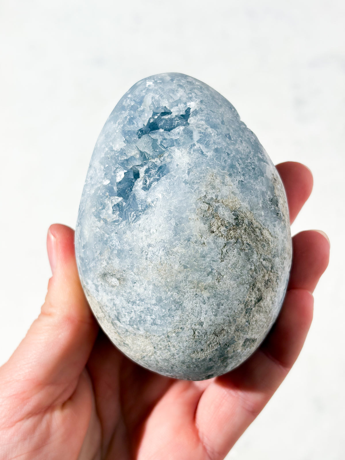 Celestit Geode Æg (Nr. 2)