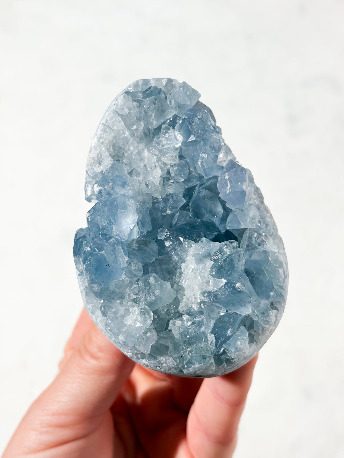 Celestit Geode Æg (Nr. 4)