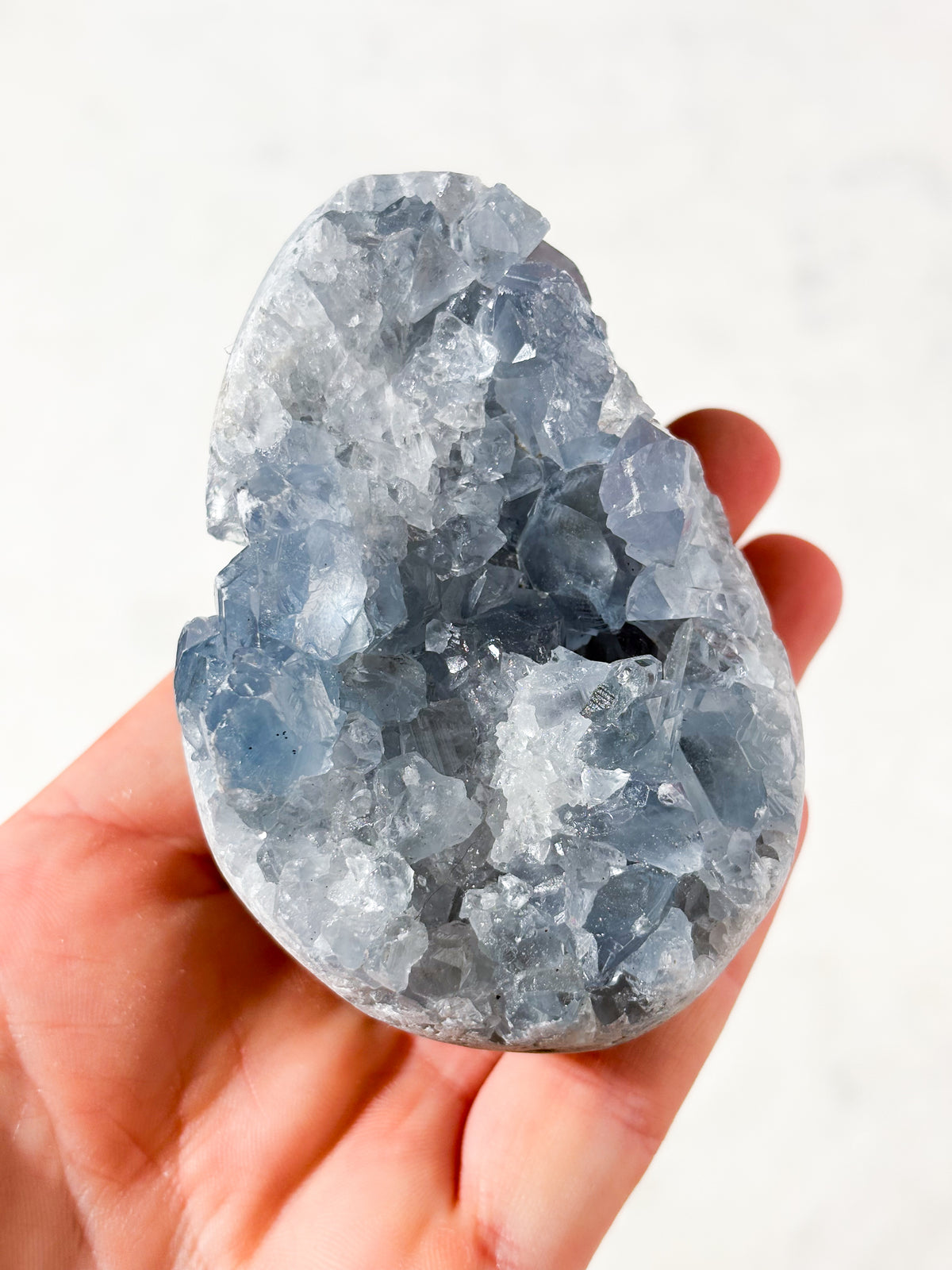 Celestit Geode Æg (Nr. 4)