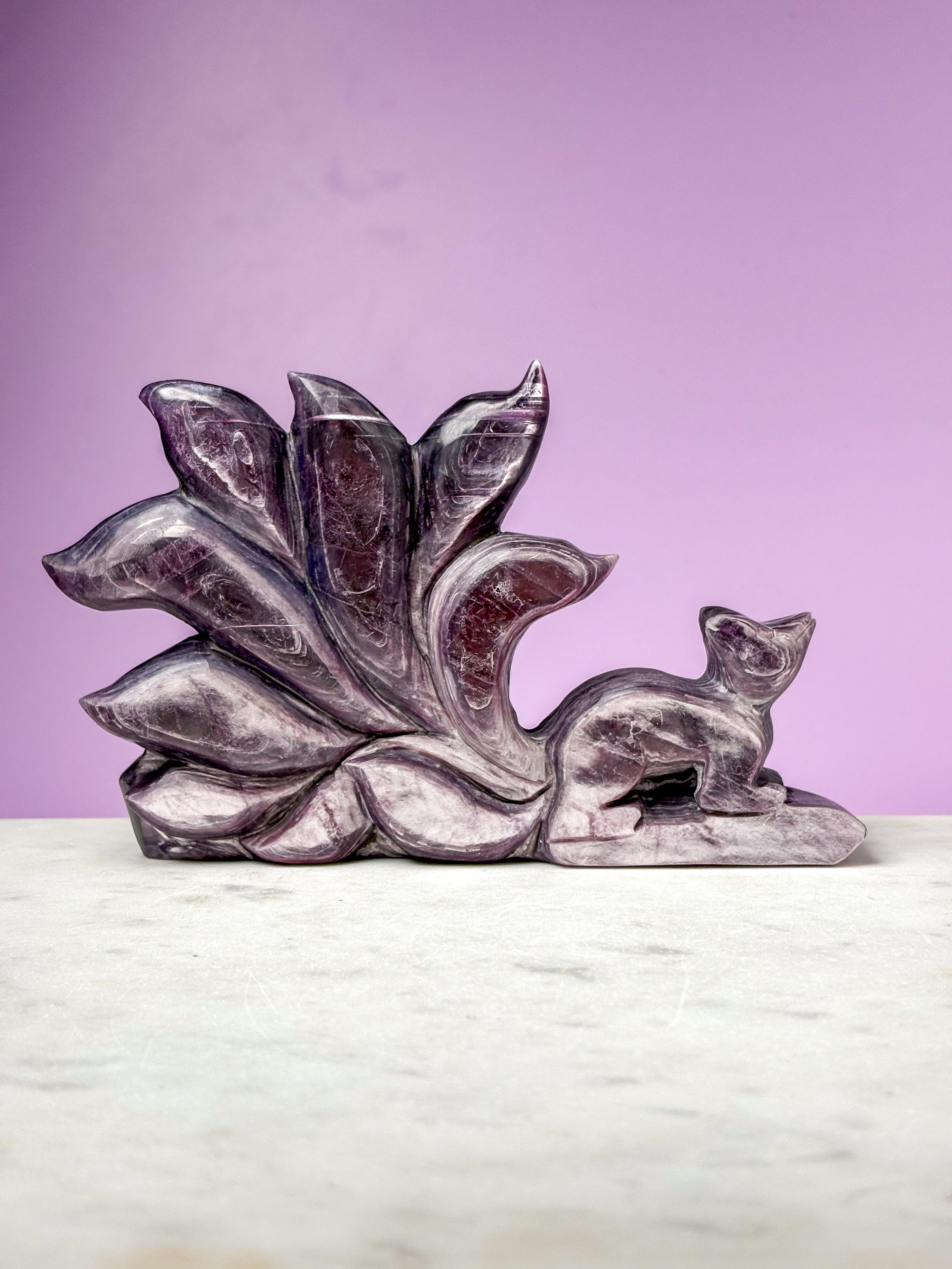 Gemmy Lepidolit Ræv (Nr. 1)