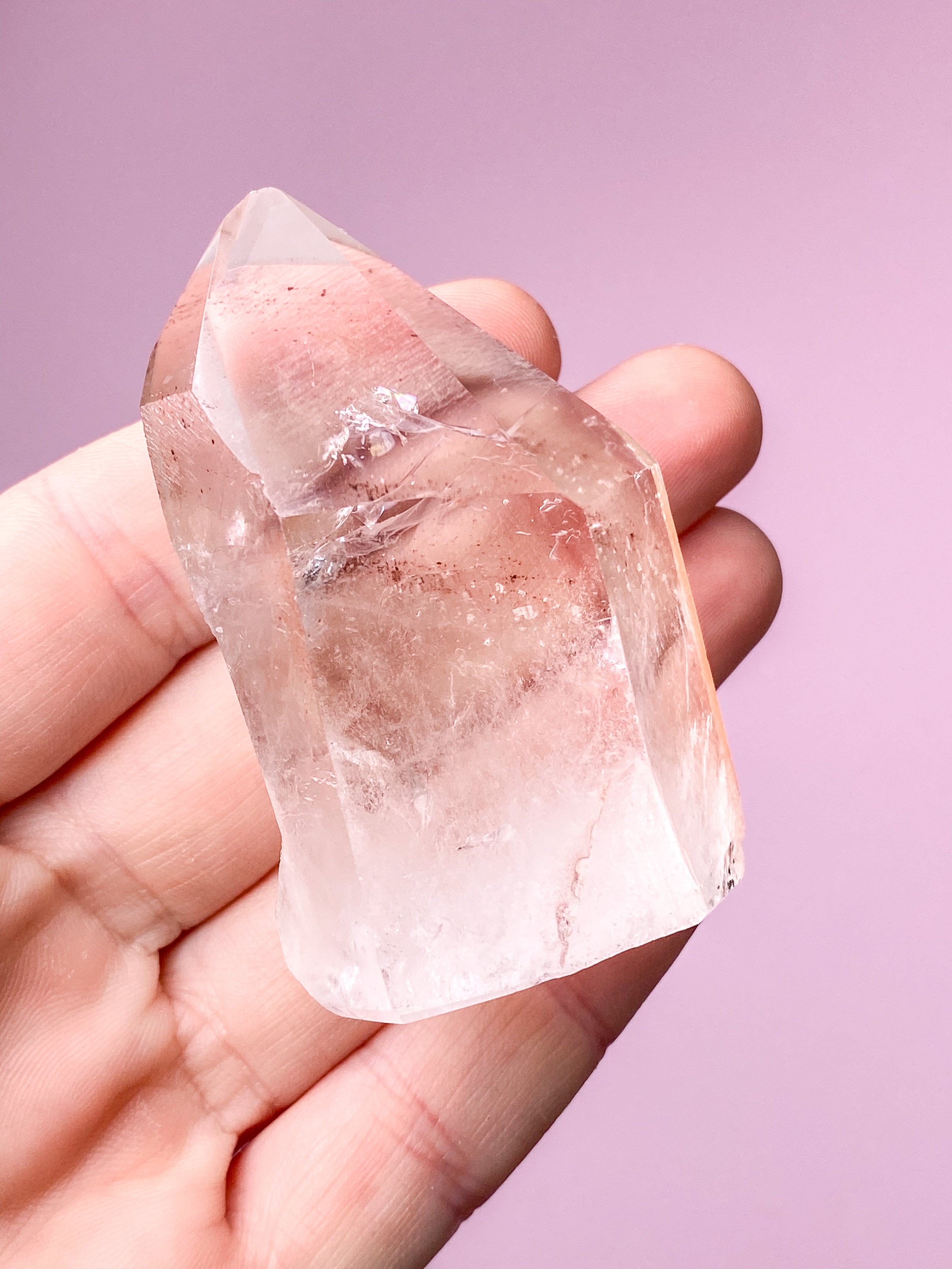 Pink Lithium Kvarts Spids (Nr. 23)