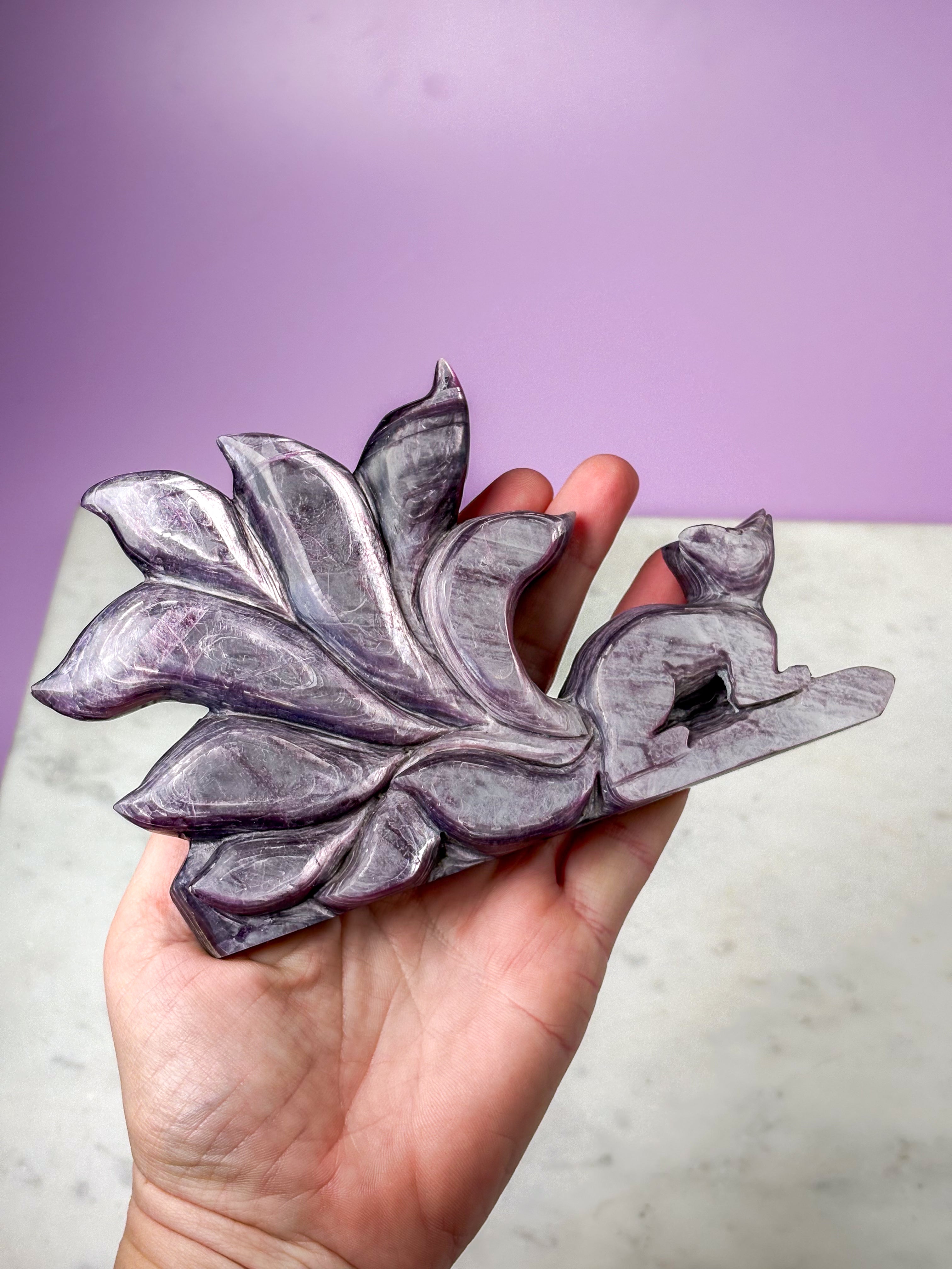 Gemmy Lepidolit Ræv (Nr. 1)