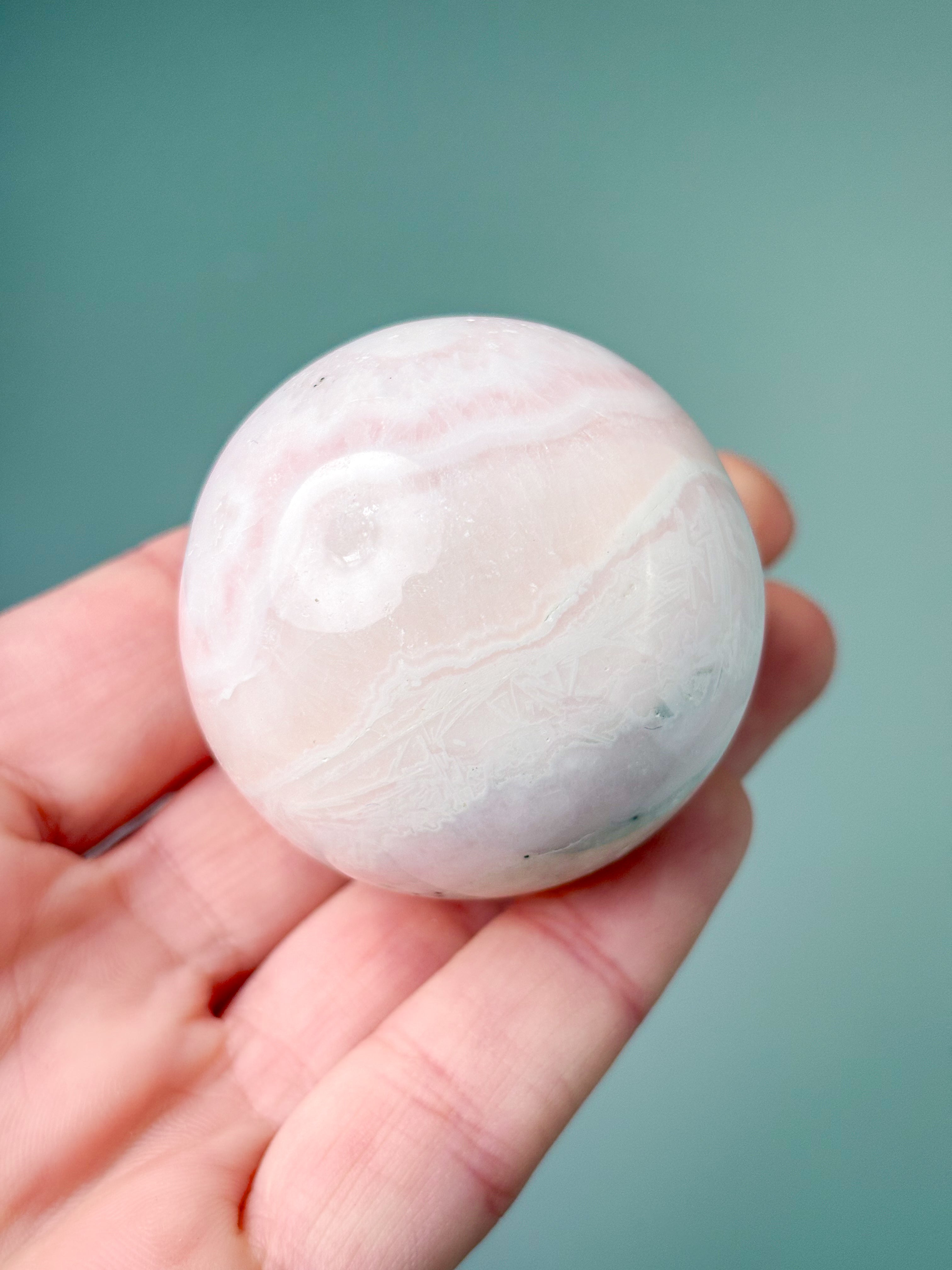 Mangano Calcit Kugle (Nr. 3)