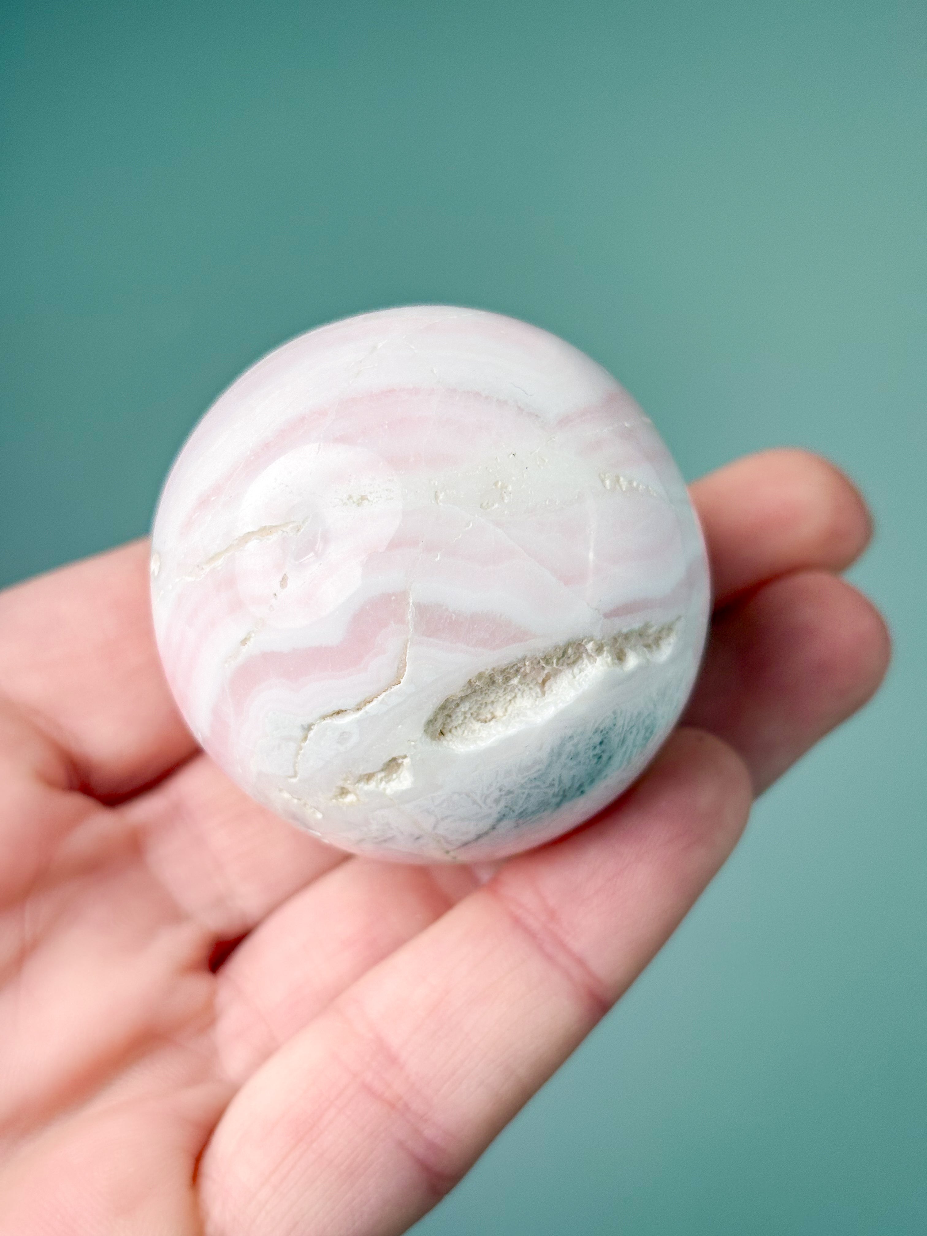 Mangano Calcit Kugle (Nr. 6)