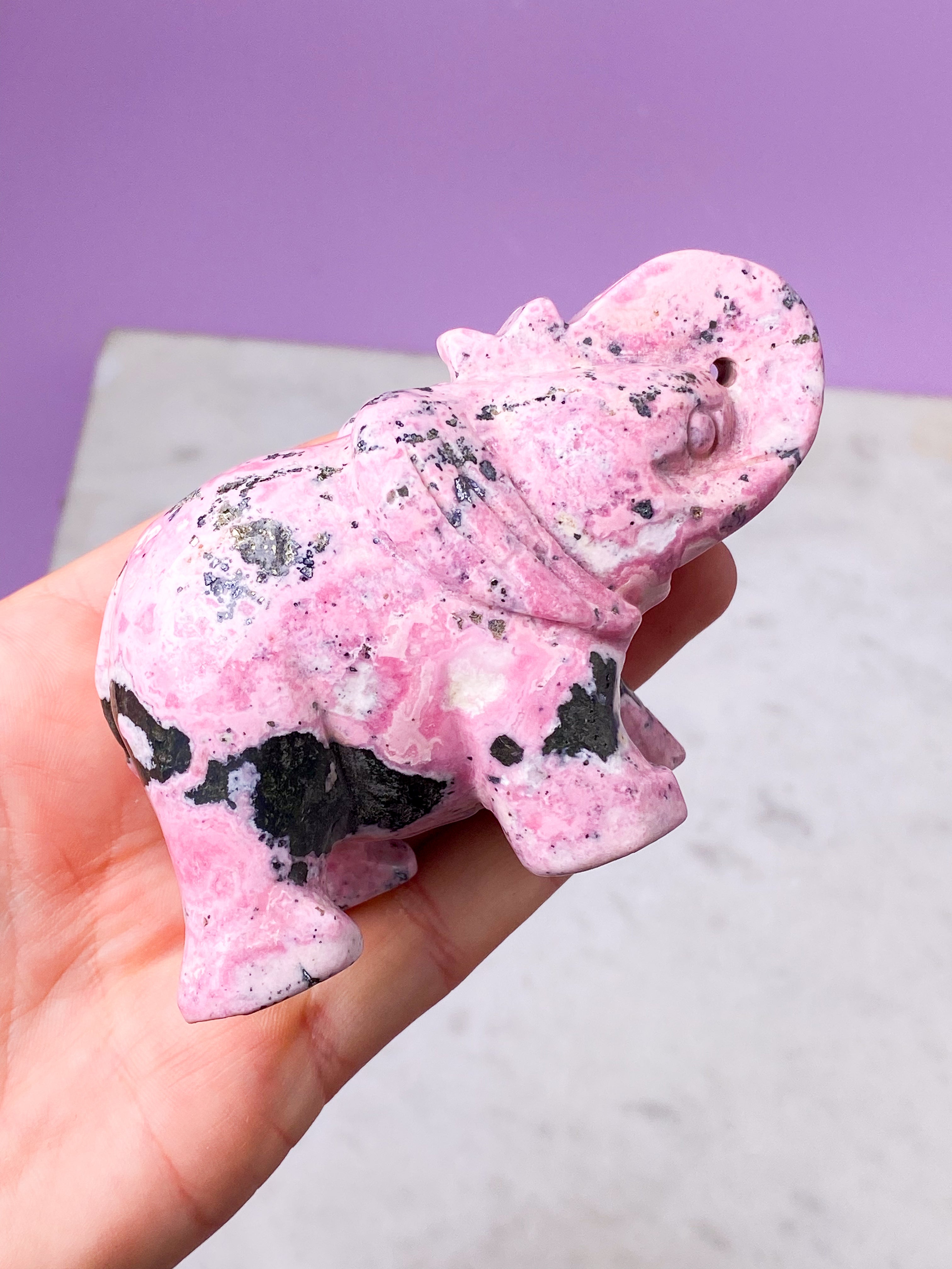 Rhodochrosit Elefant (Nr. 1)