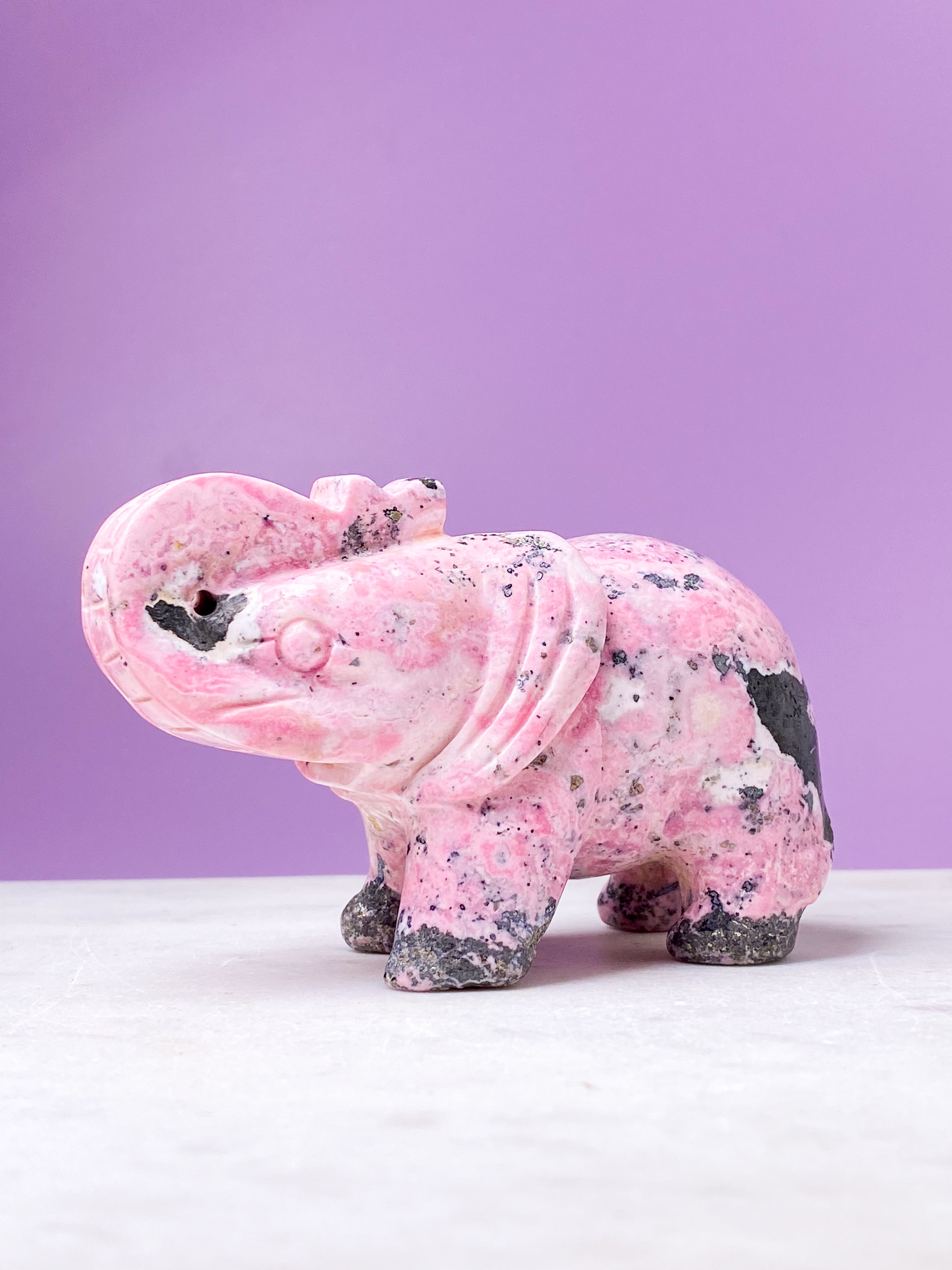 Rhodochrosit Elefant (Nr. 2)