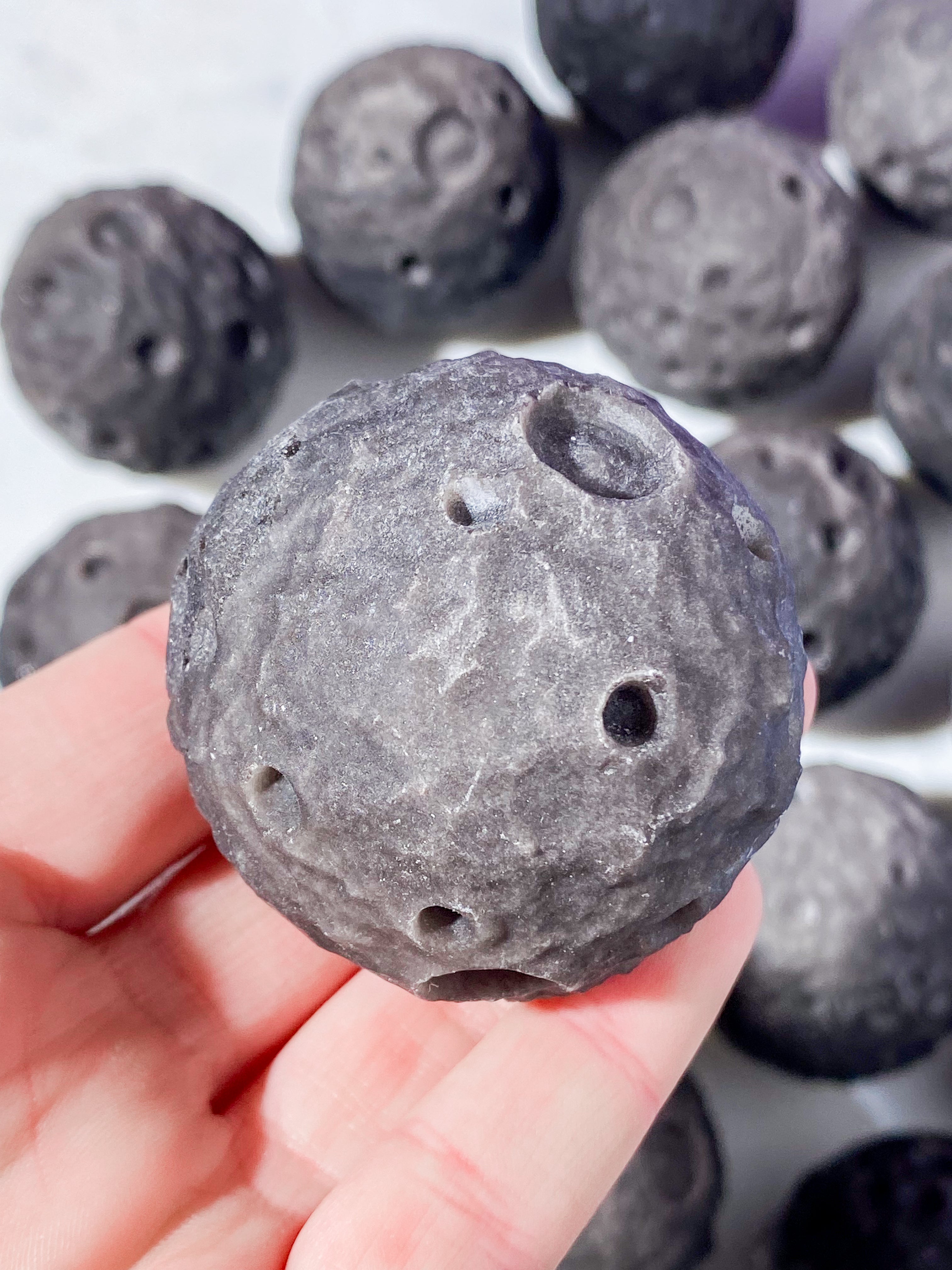 Sølv Obsidian Måne