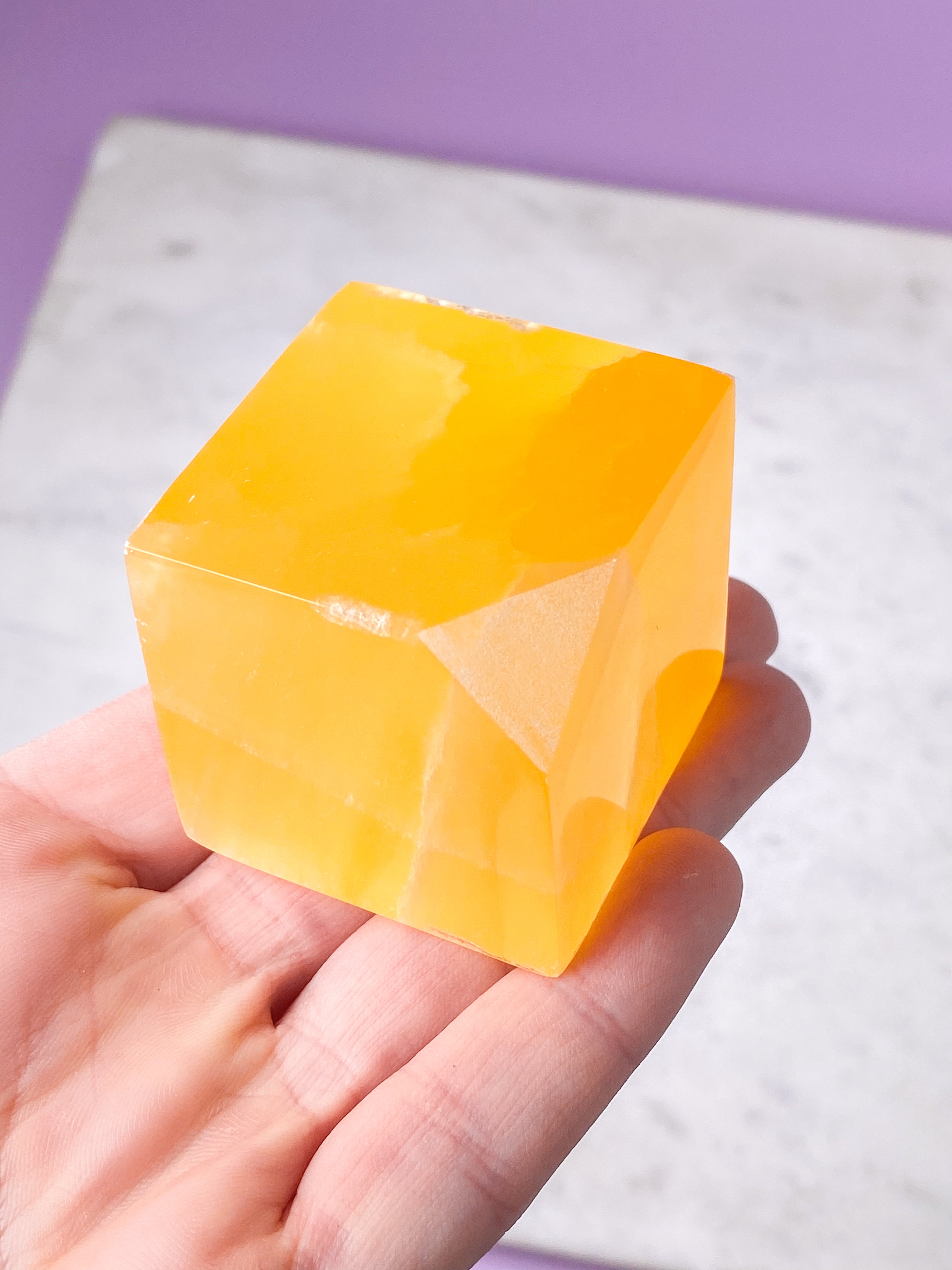 Honeycomb Calcite Cube (No. 2)
