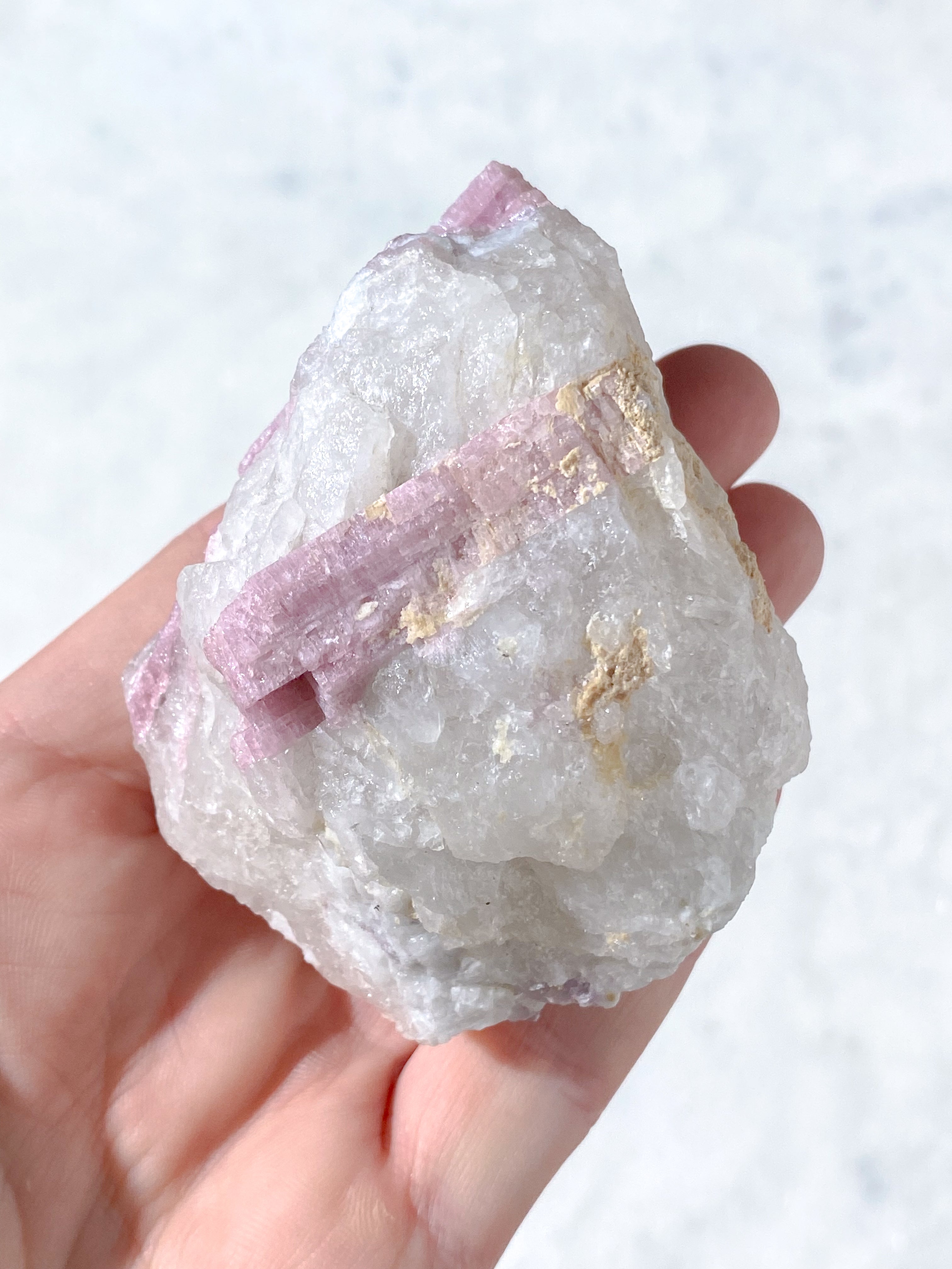Pink Turmalin Rå (Nr. 12)