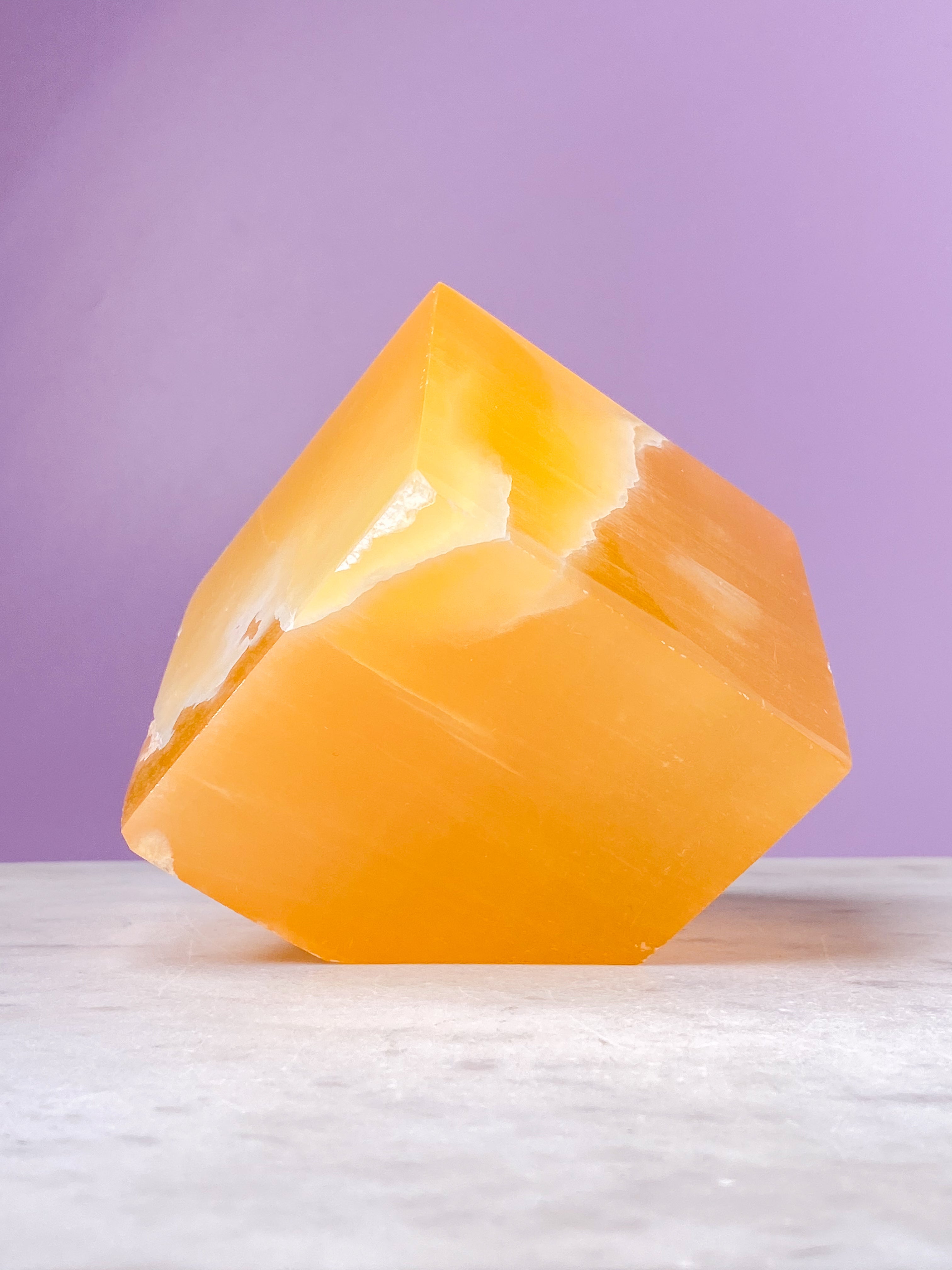 Honeycomb Calcite Cube (No. 4)