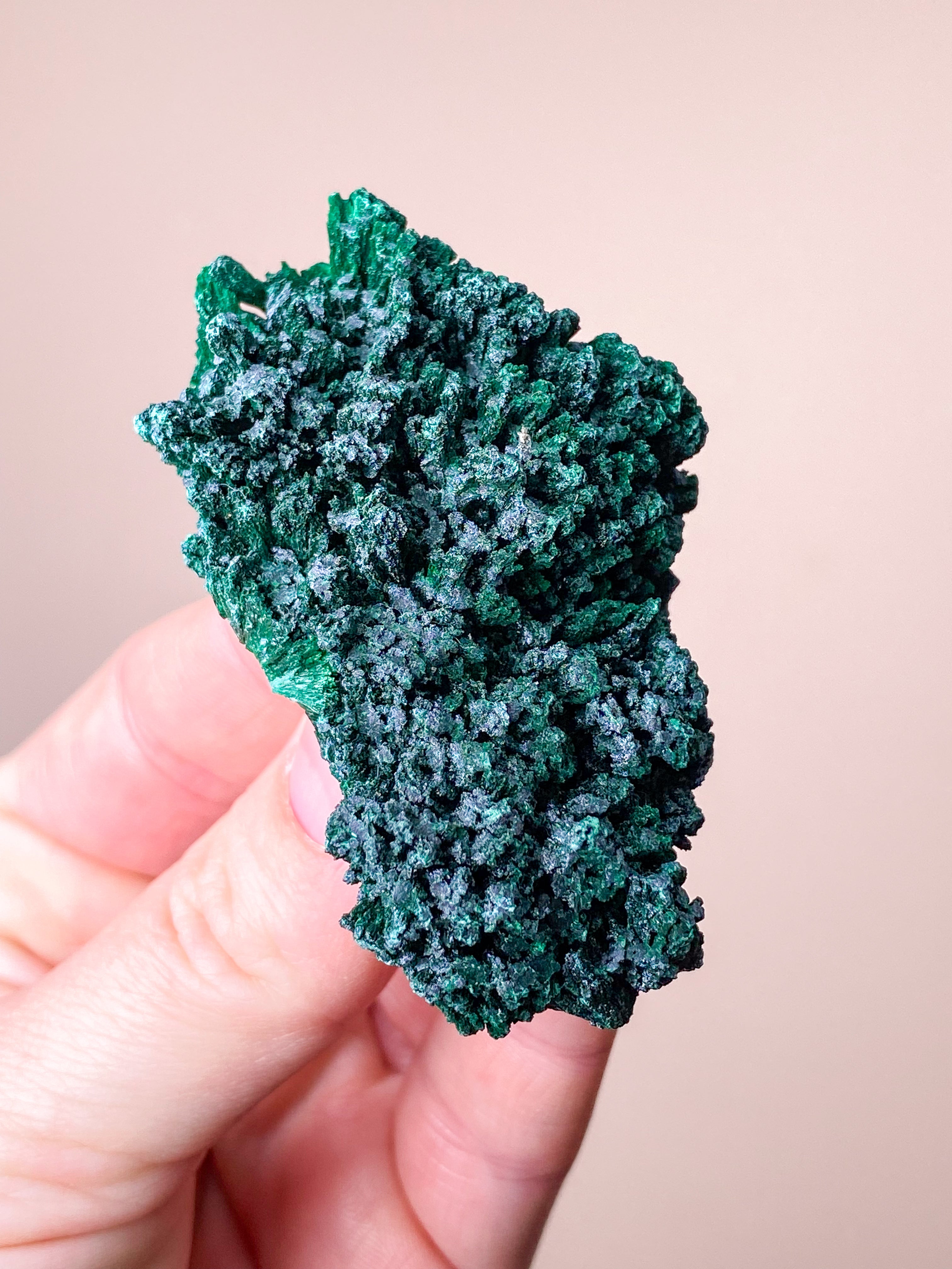 Silkesmalakitkluster (nr 10)