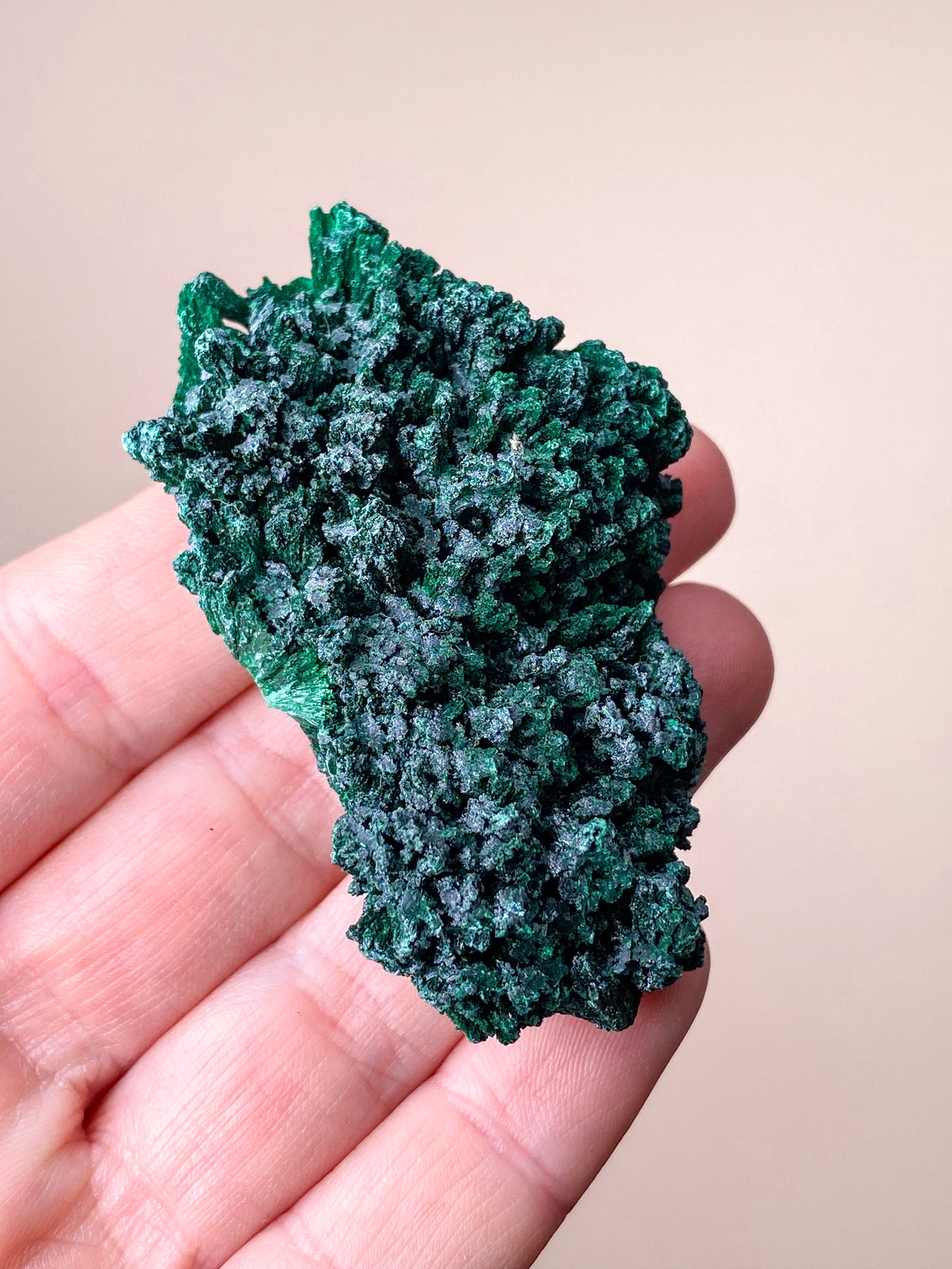 Silkesmalakitkluster (nr 10)