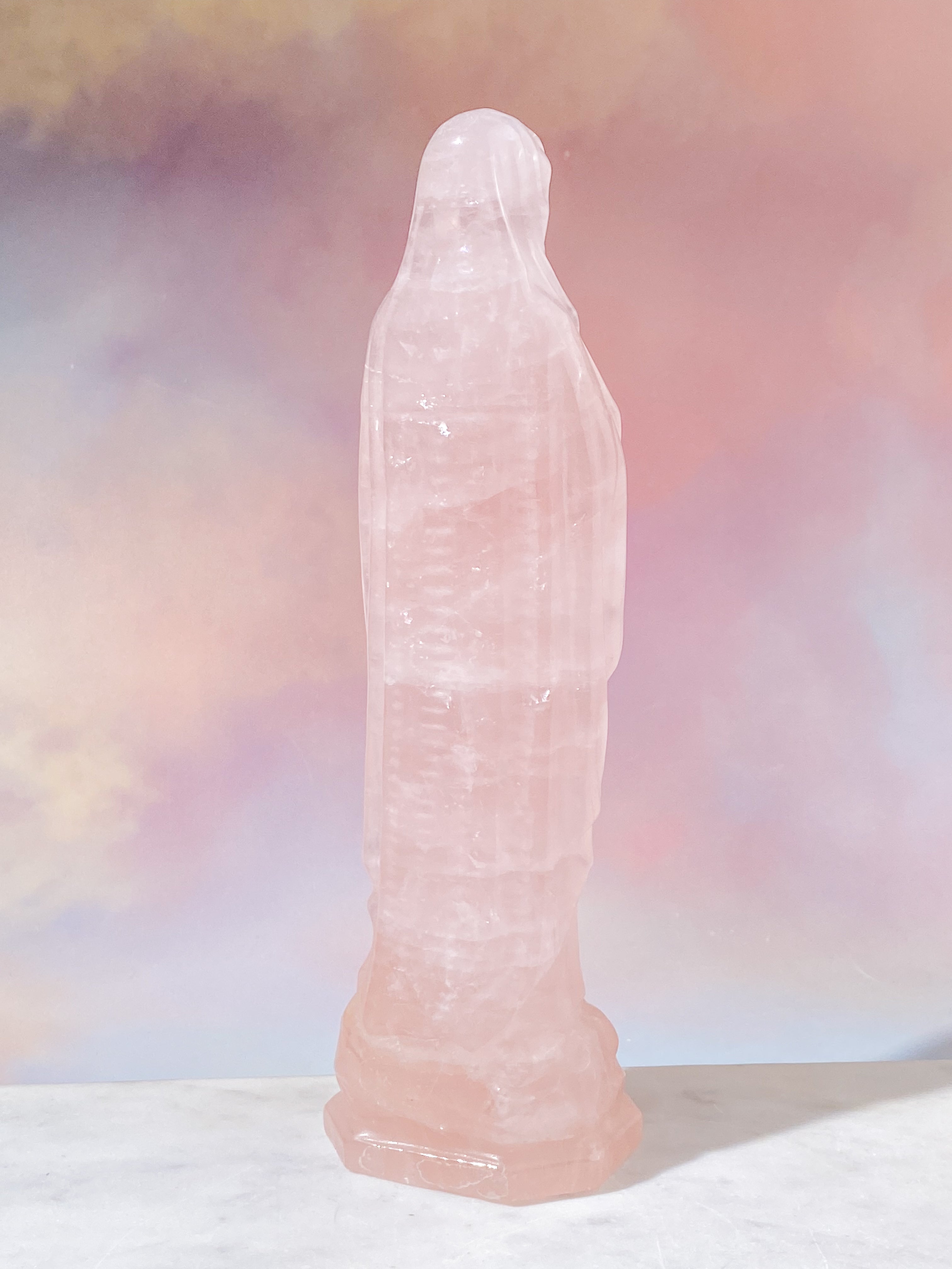 Kæmpe Rosakvarts Madonna (Nr. 4)