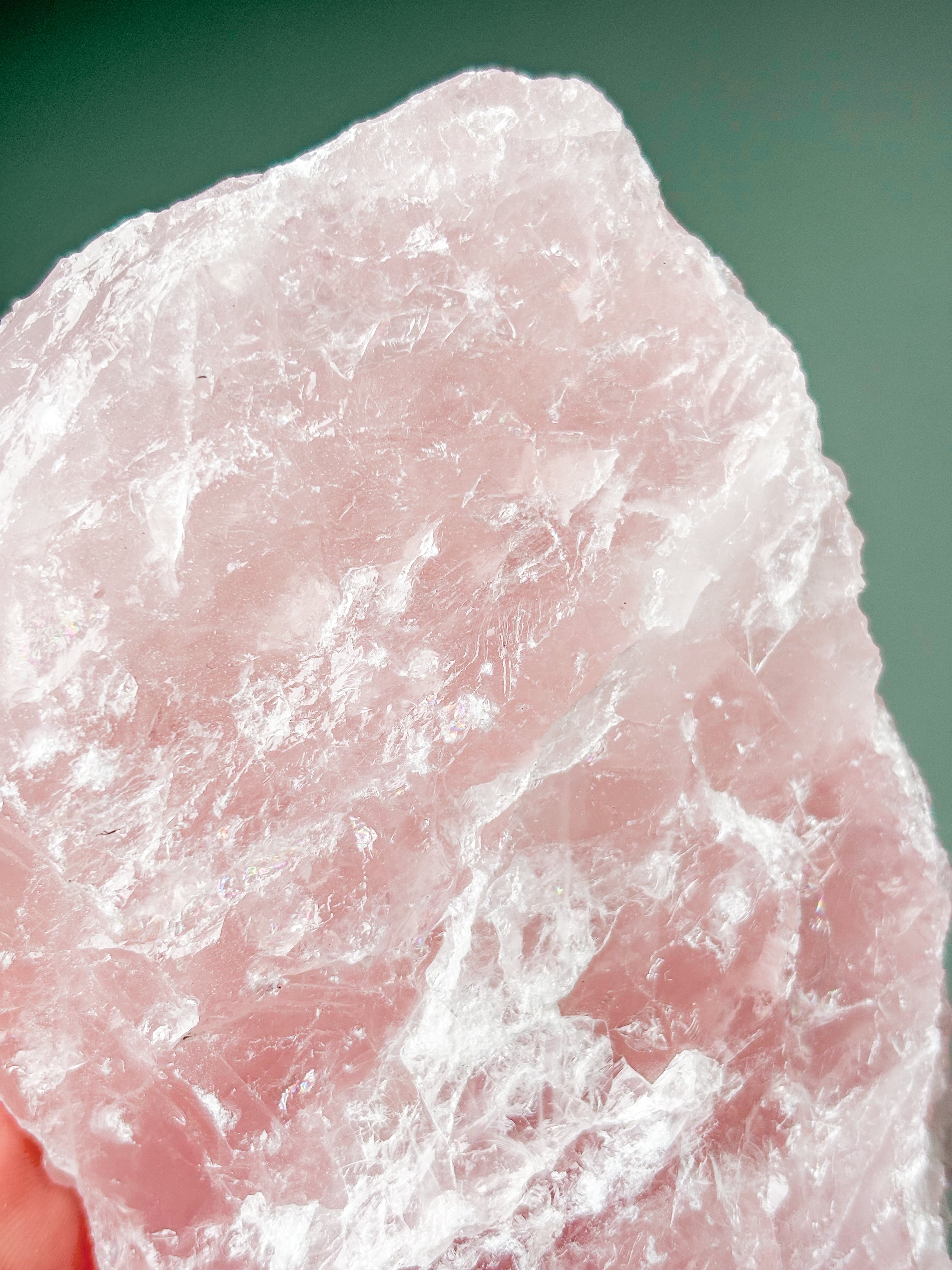 Stor Rå Rosakvarts (Nr. 4)