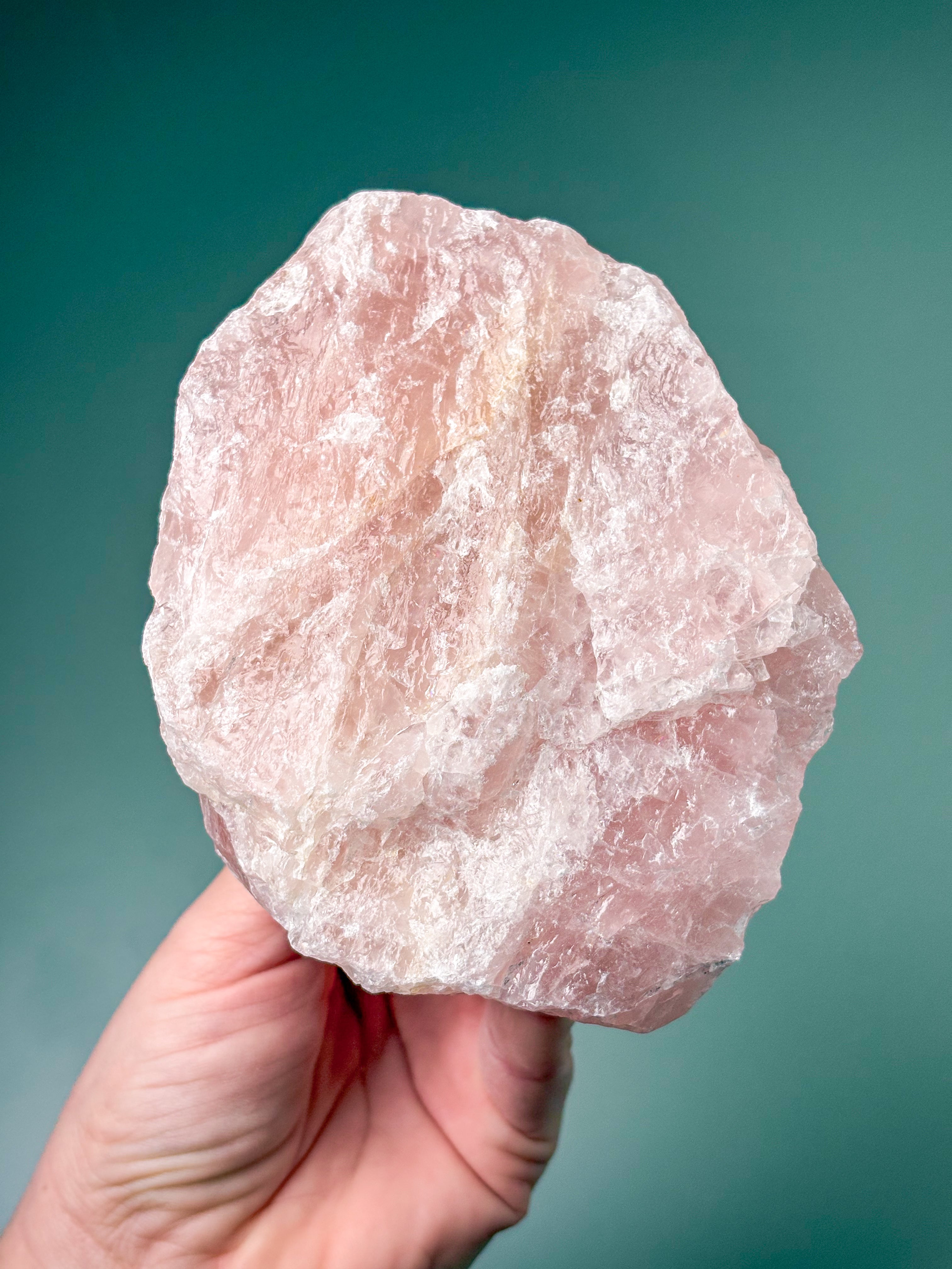Stor Rå Rosakvarts (Nr. 6)