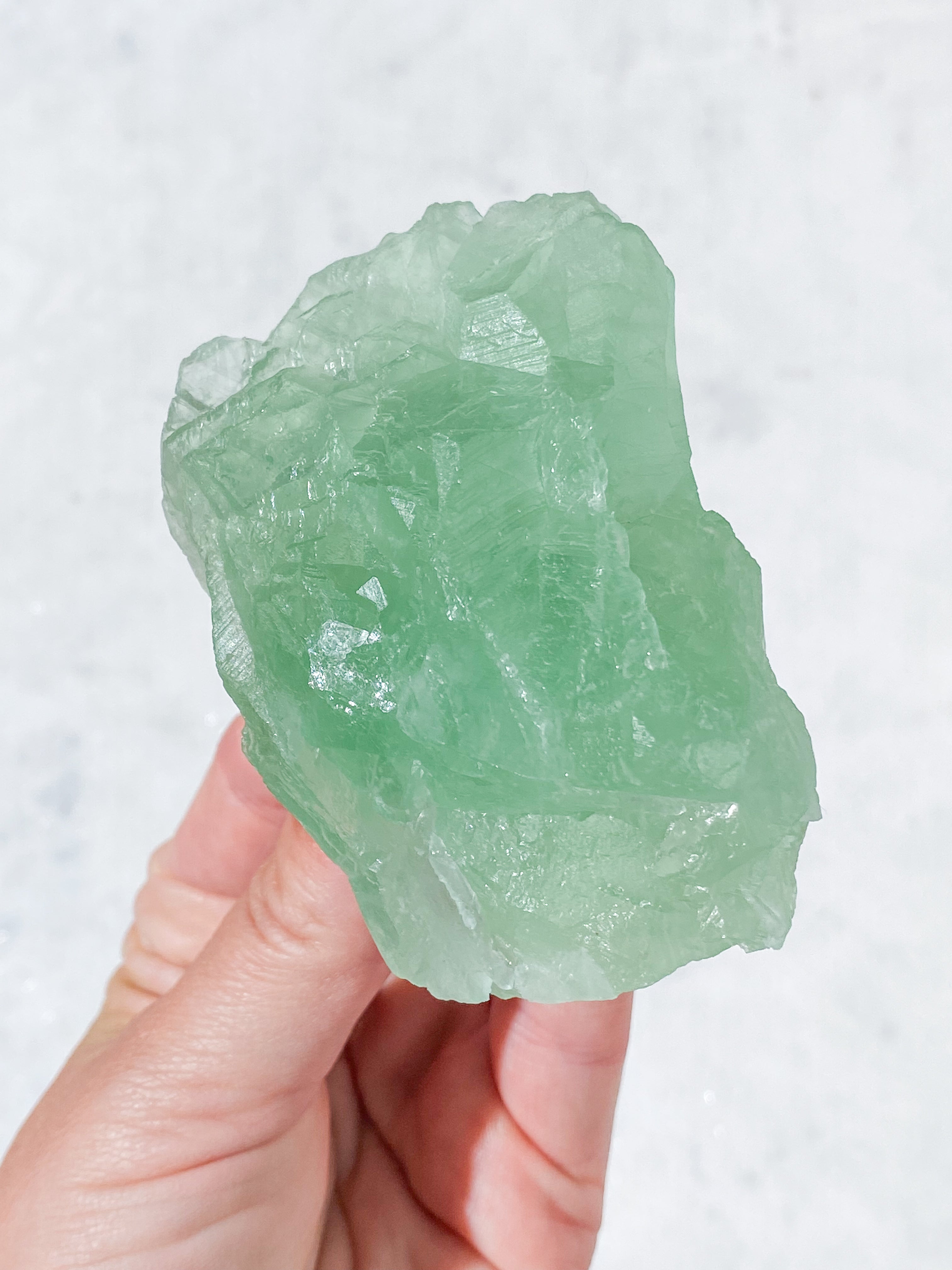 Grøn Fluorit Rå (Nr. 23)