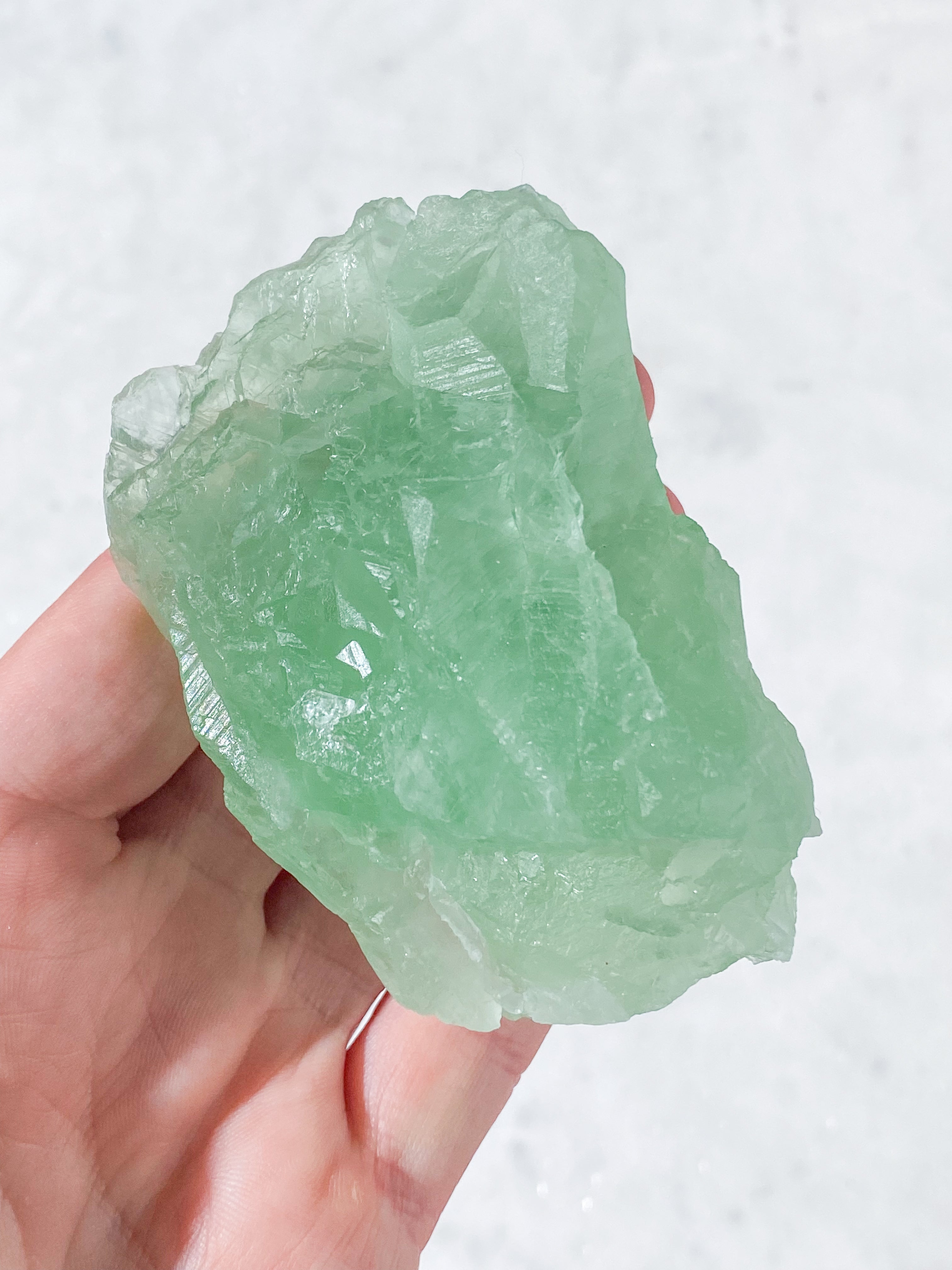 Grøn Fluorit Rå (Nr. 23)