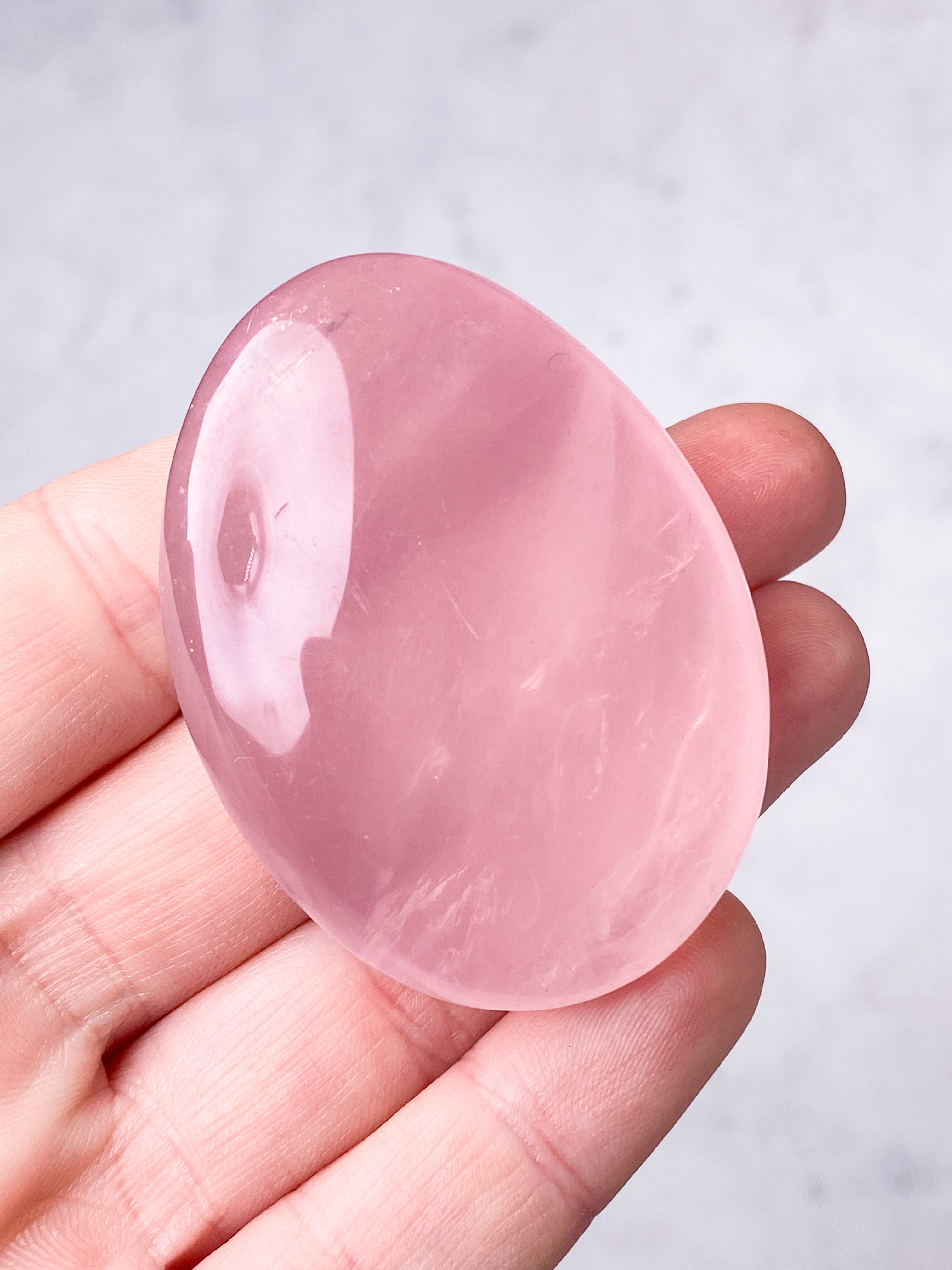 Rose Quartz Palmstone (No. 13)
