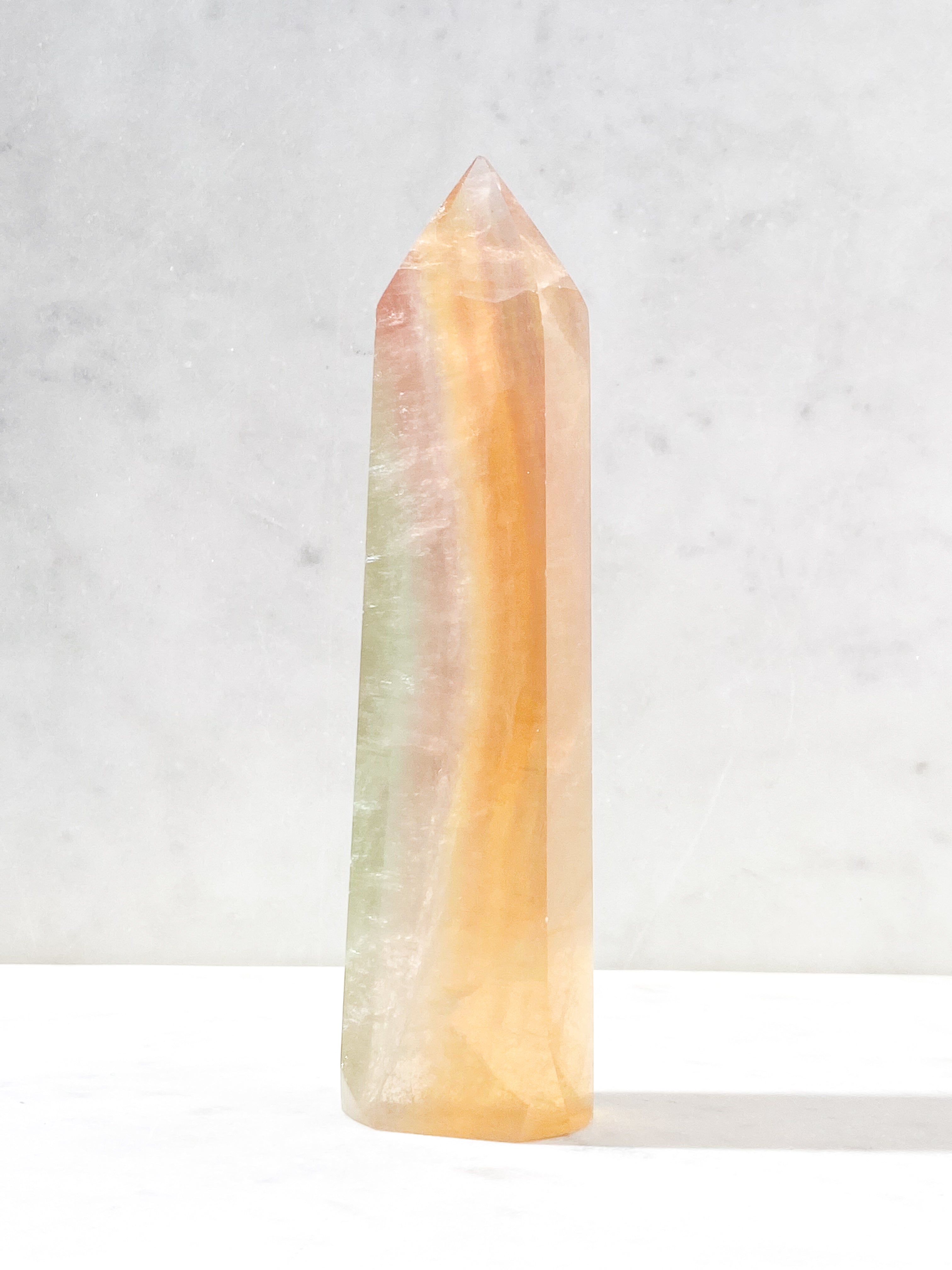 Kæmpe Candy Regnbue Fluorit Tårn (Nr. 2)