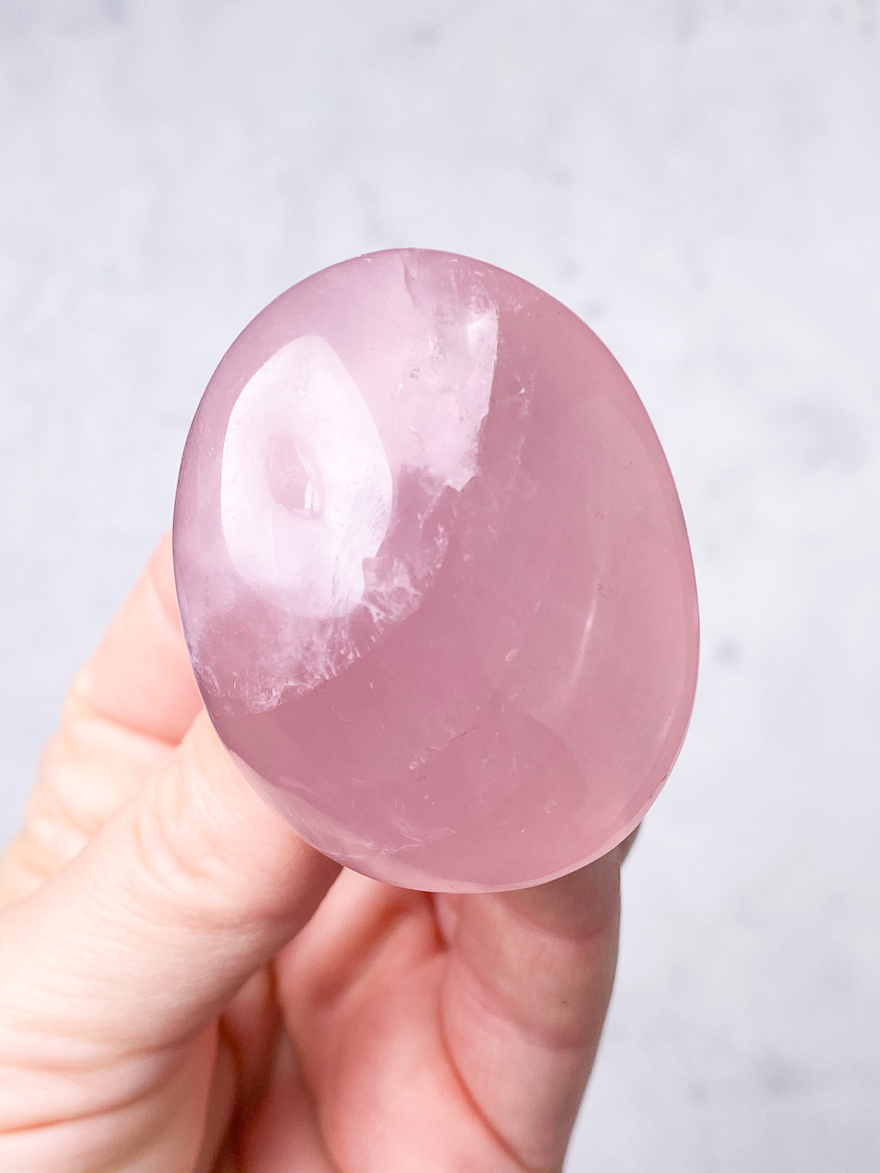 Rosakvarts Palmstone (Nr. 3)