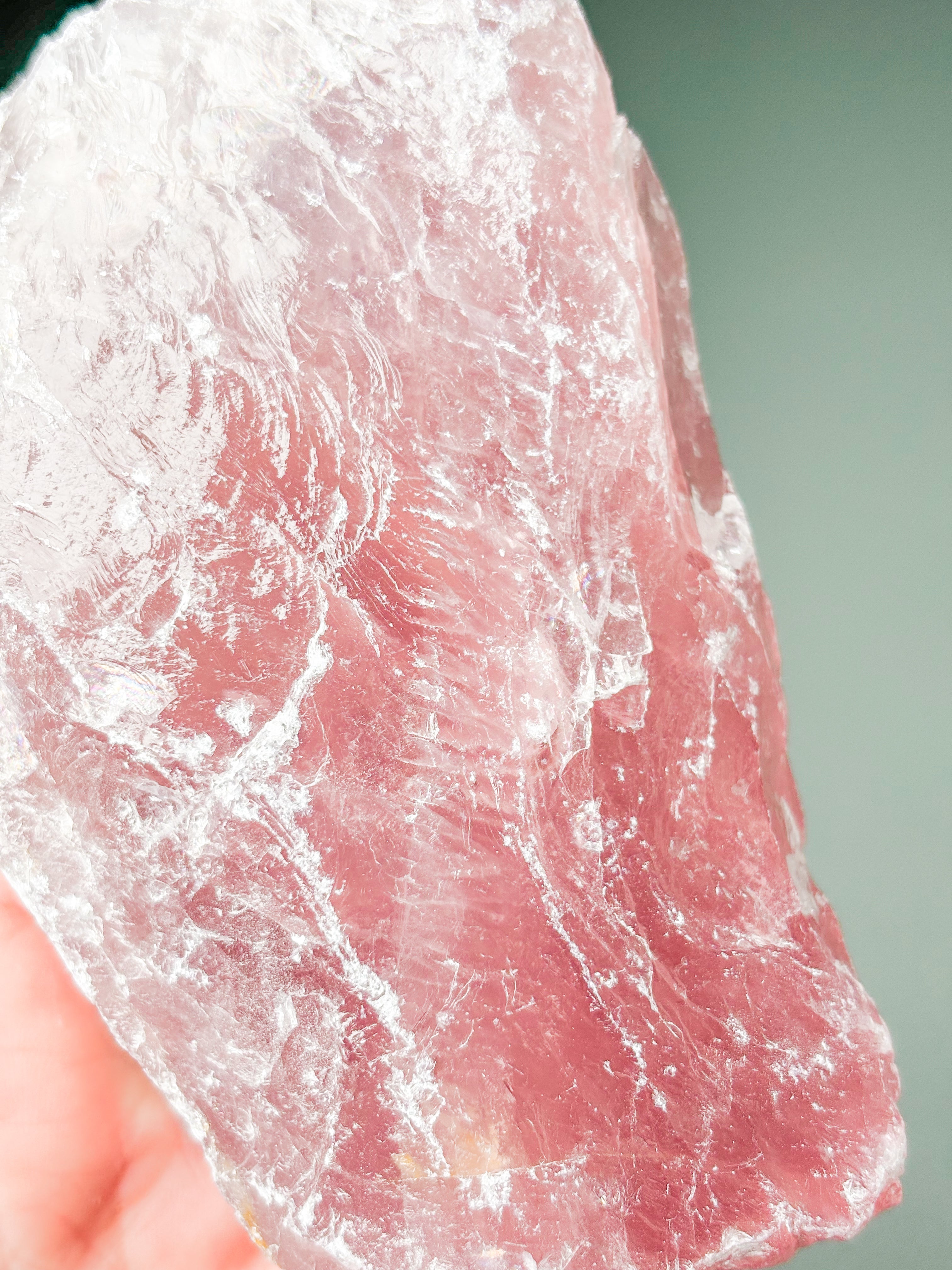 Stor Rå Rosakvarts (Nr. 10)