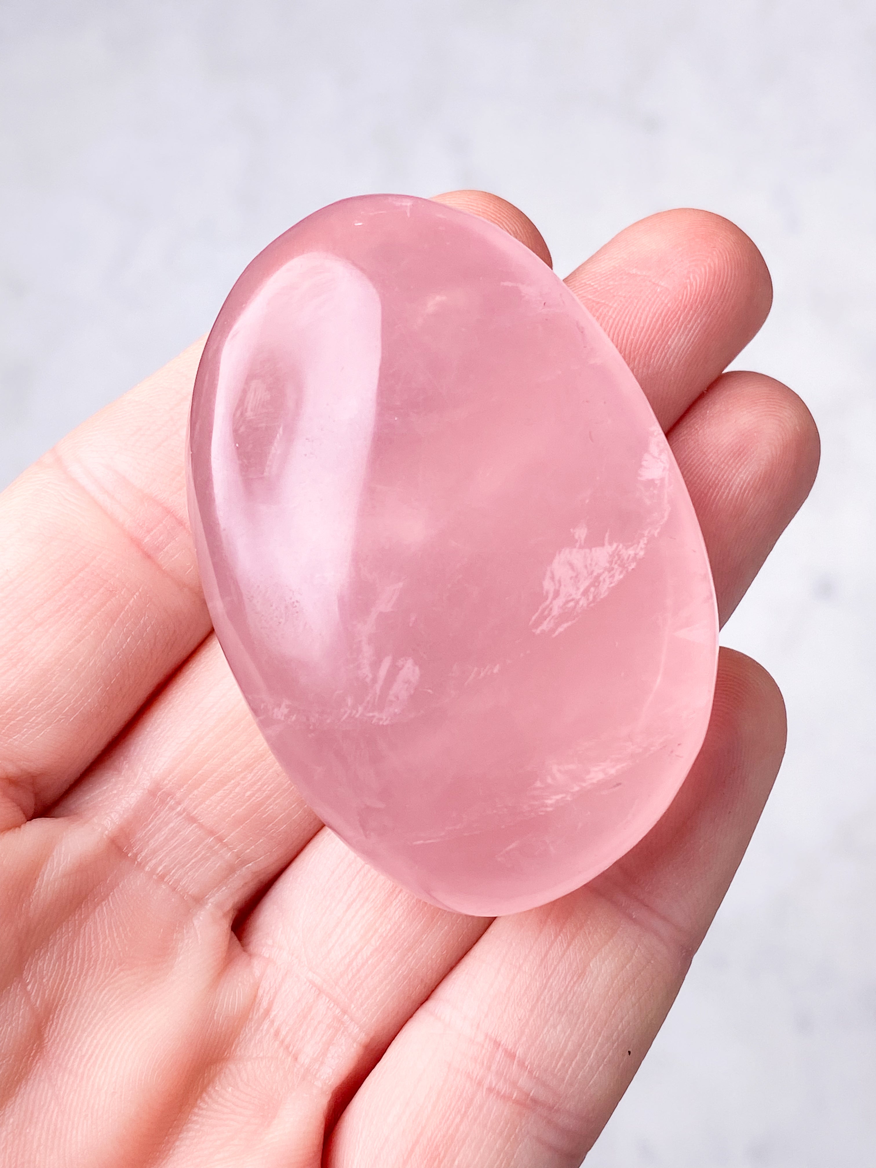 Rosakvarts Palmstone (Nr. 5)