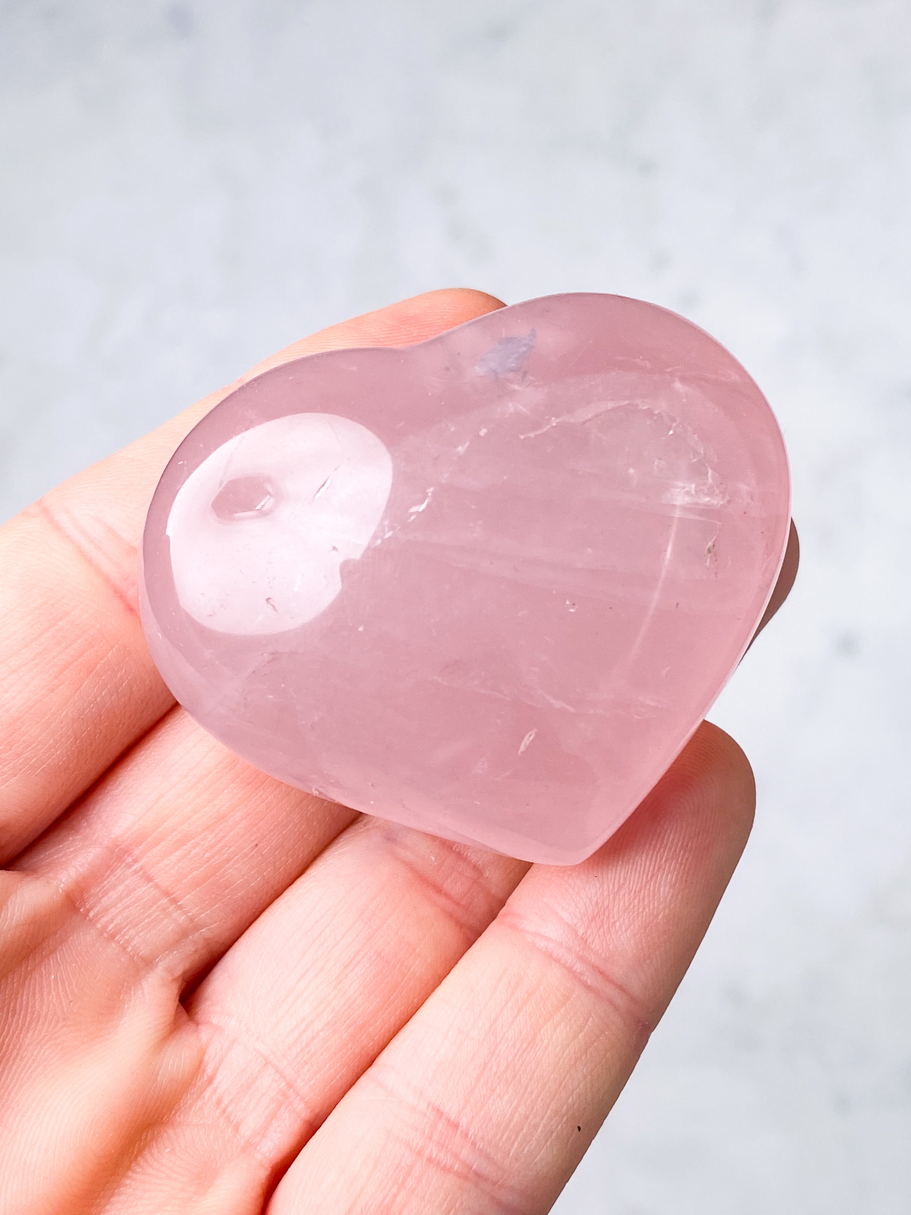 Rosakvarts Hjerte (Nr. 8)