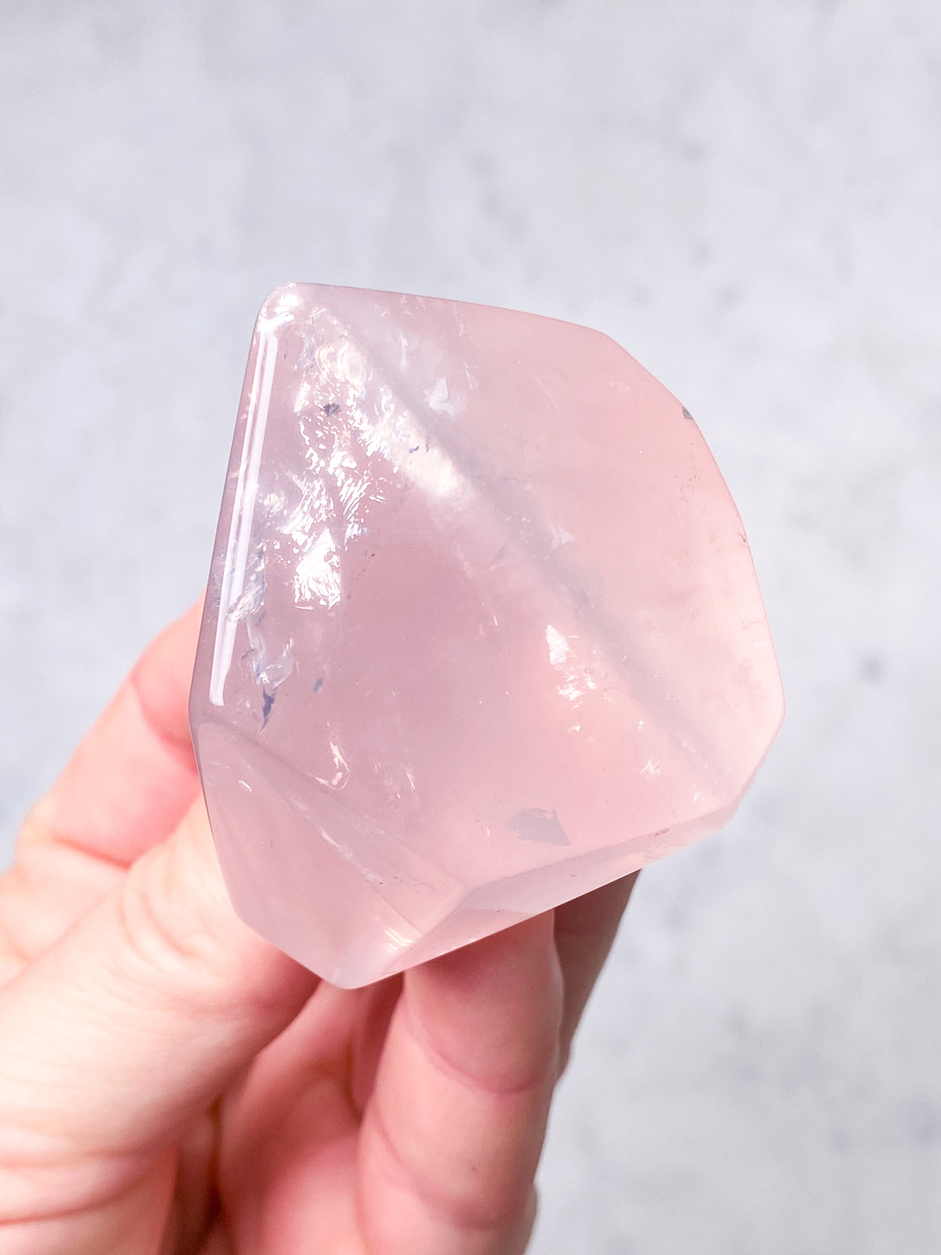 Rose Quartz Palmstone (No. 13)