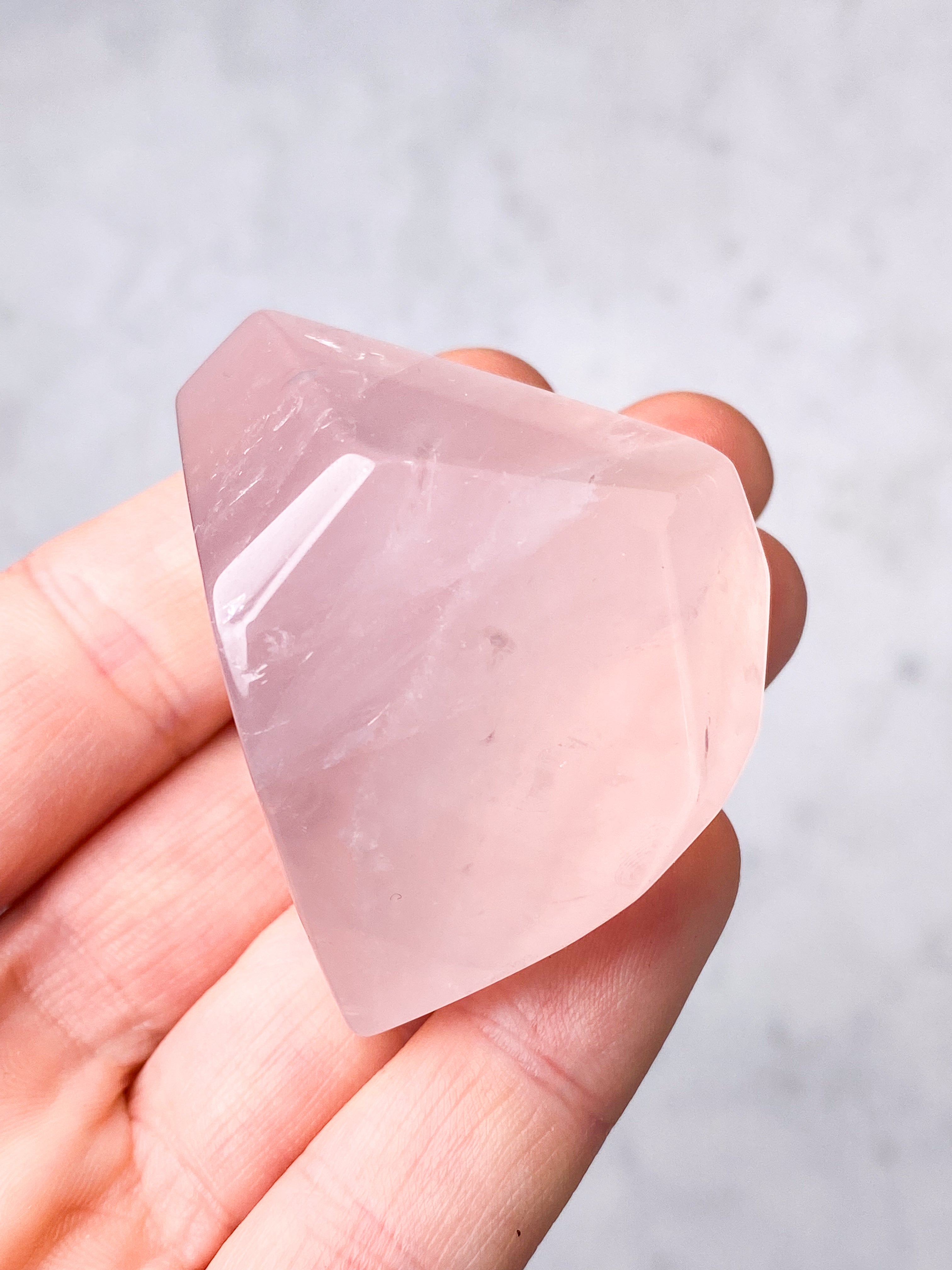 Rose Quartz Palmstone (No. 13)